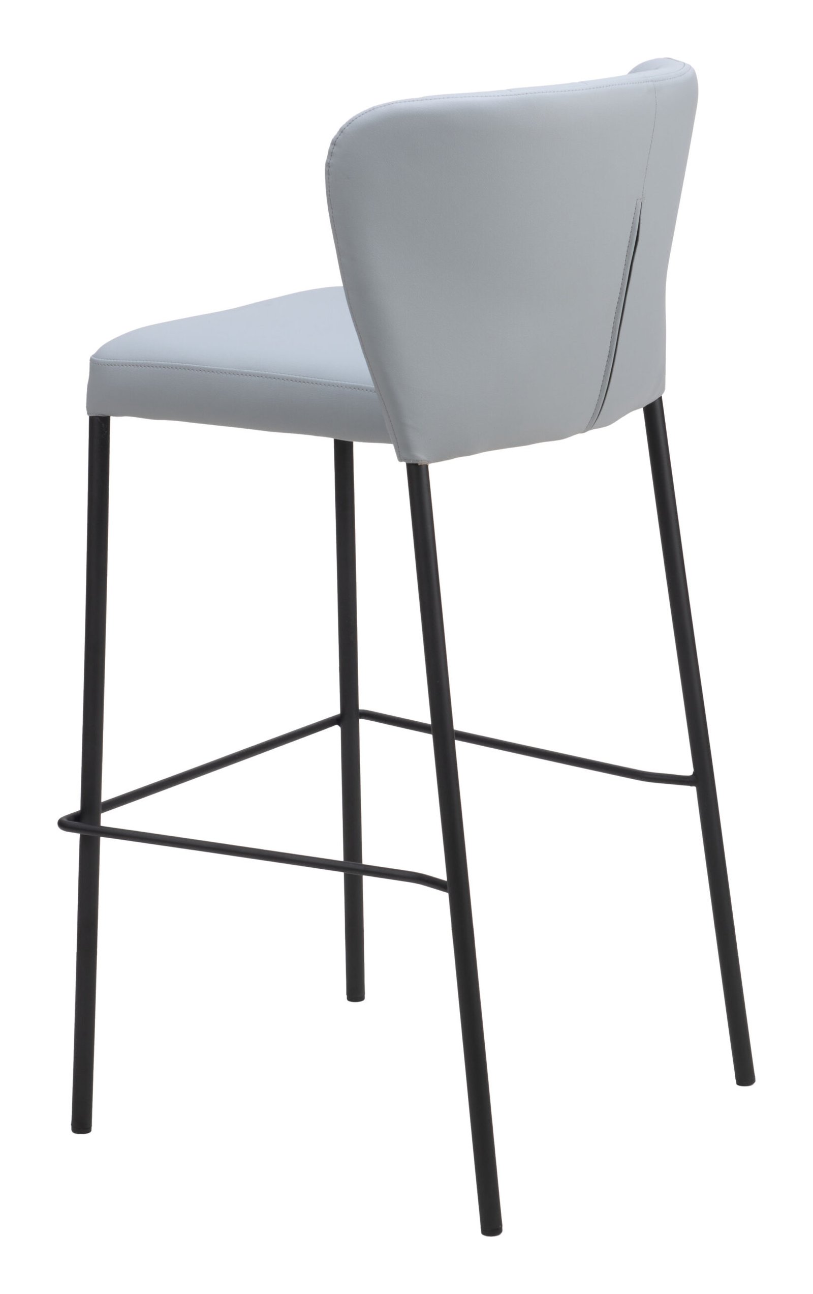 Linz Barstool (Set of 2) Gray - Image 6