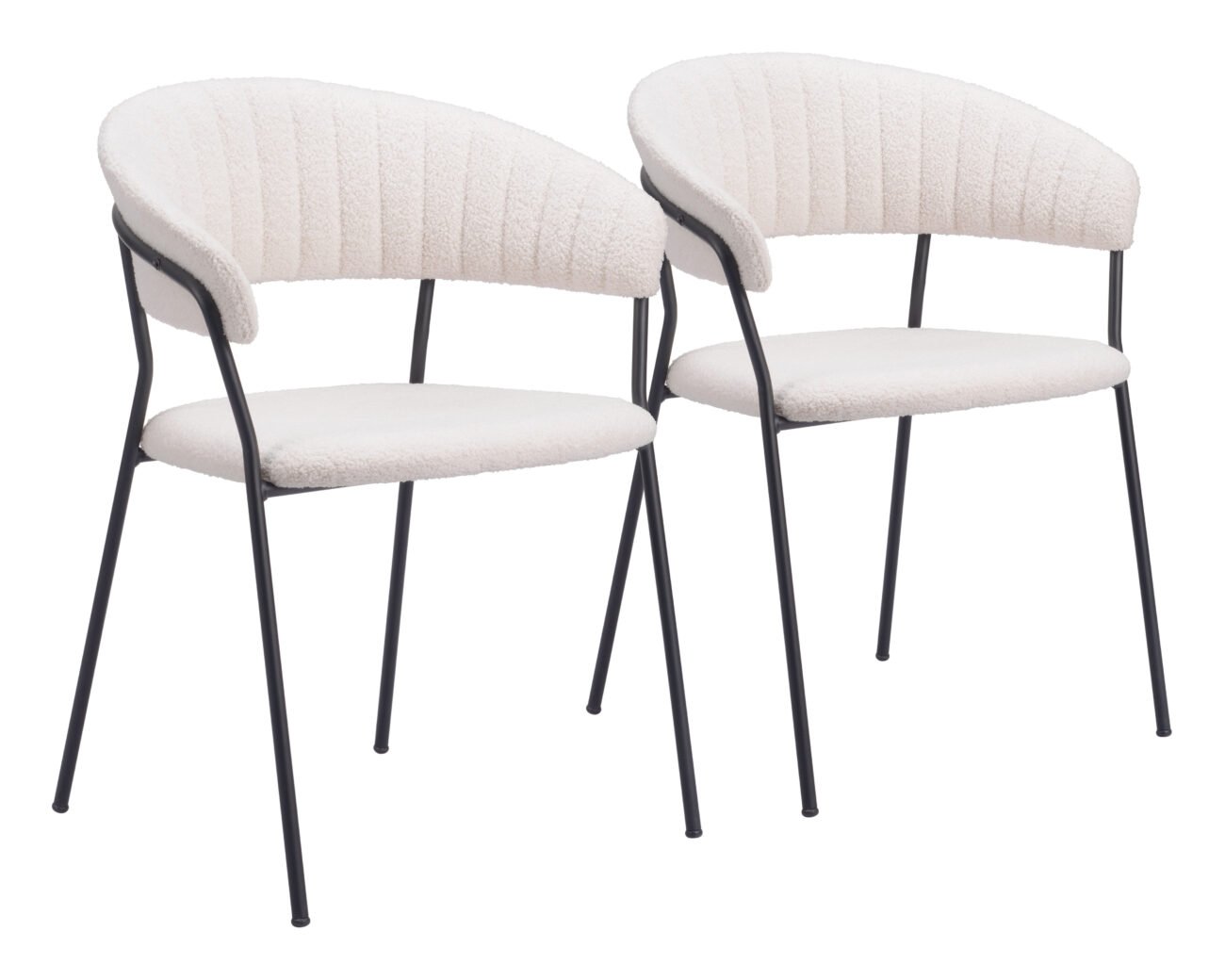 Josephine Dining Chair (Set of 2) Cream - Image 11