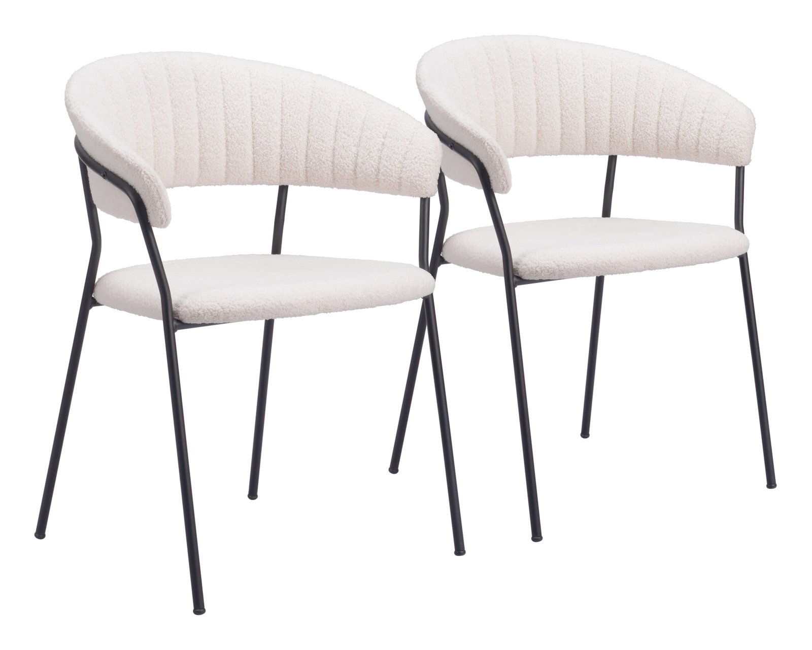 Josephine Dining Chair (Set of 2) Cream - Image 11