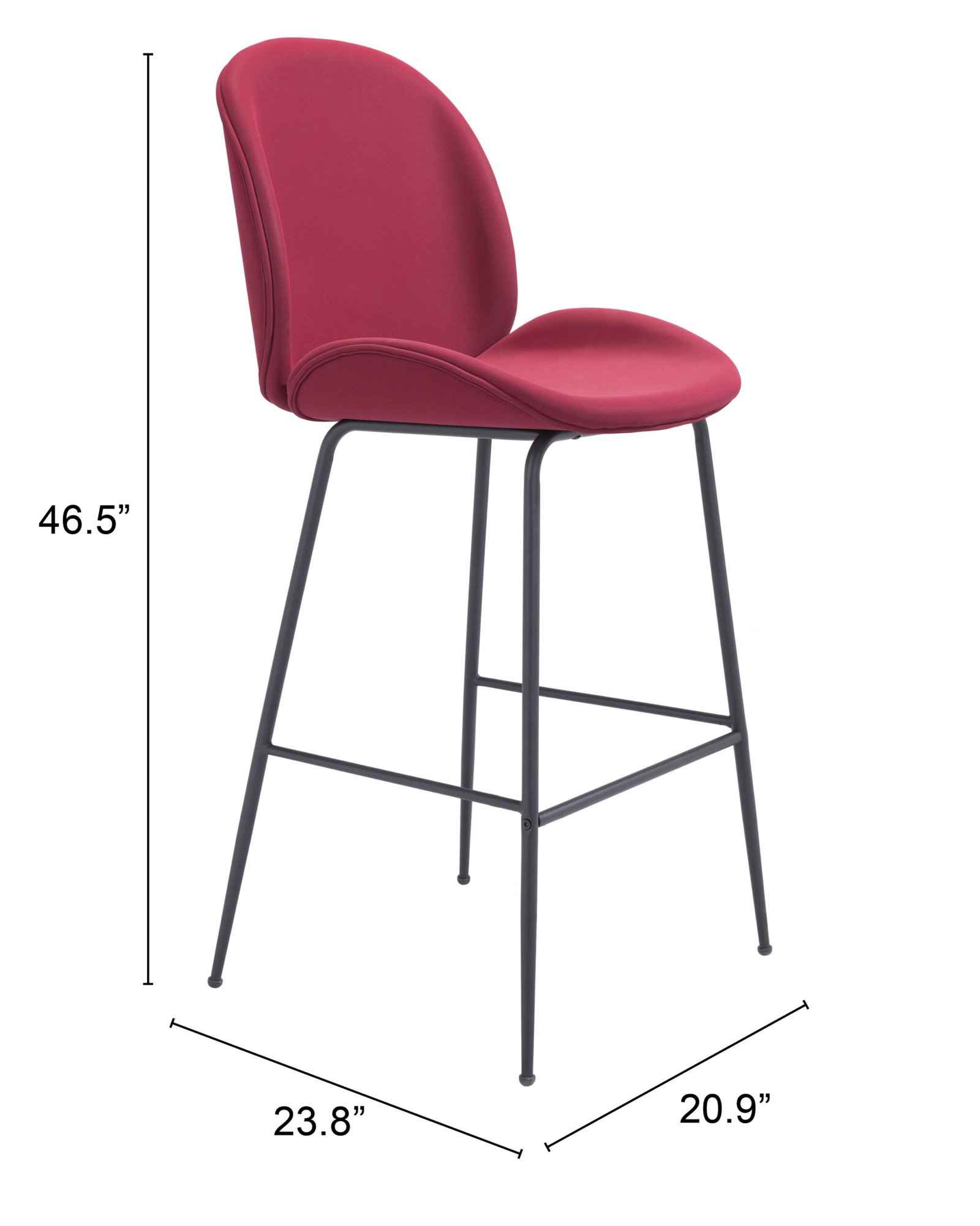 Miles Barstool Red - Image 11