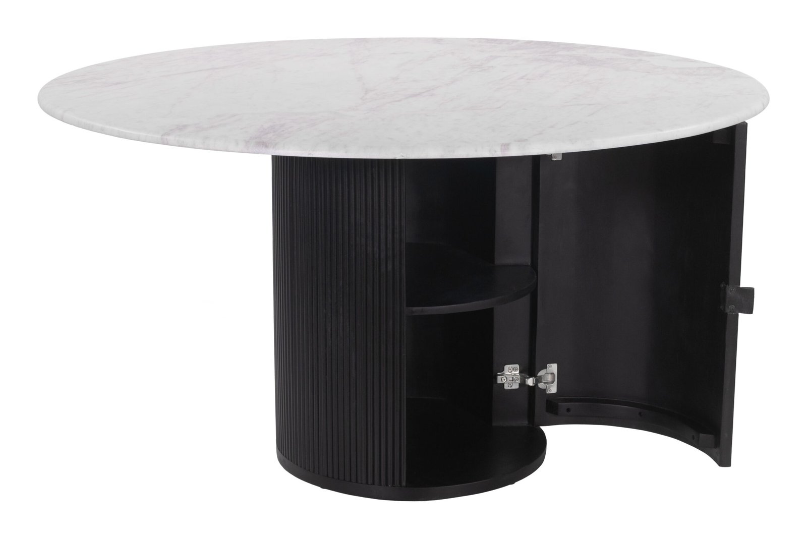 Izola Dining Table White & Black - Image 6