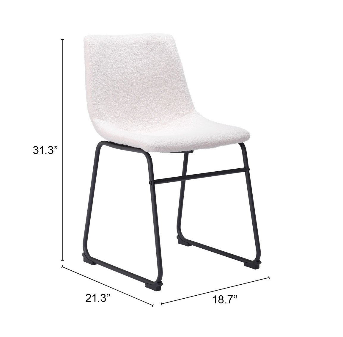 Smart Dining Chair (Set of 2) Ivory - Image 13