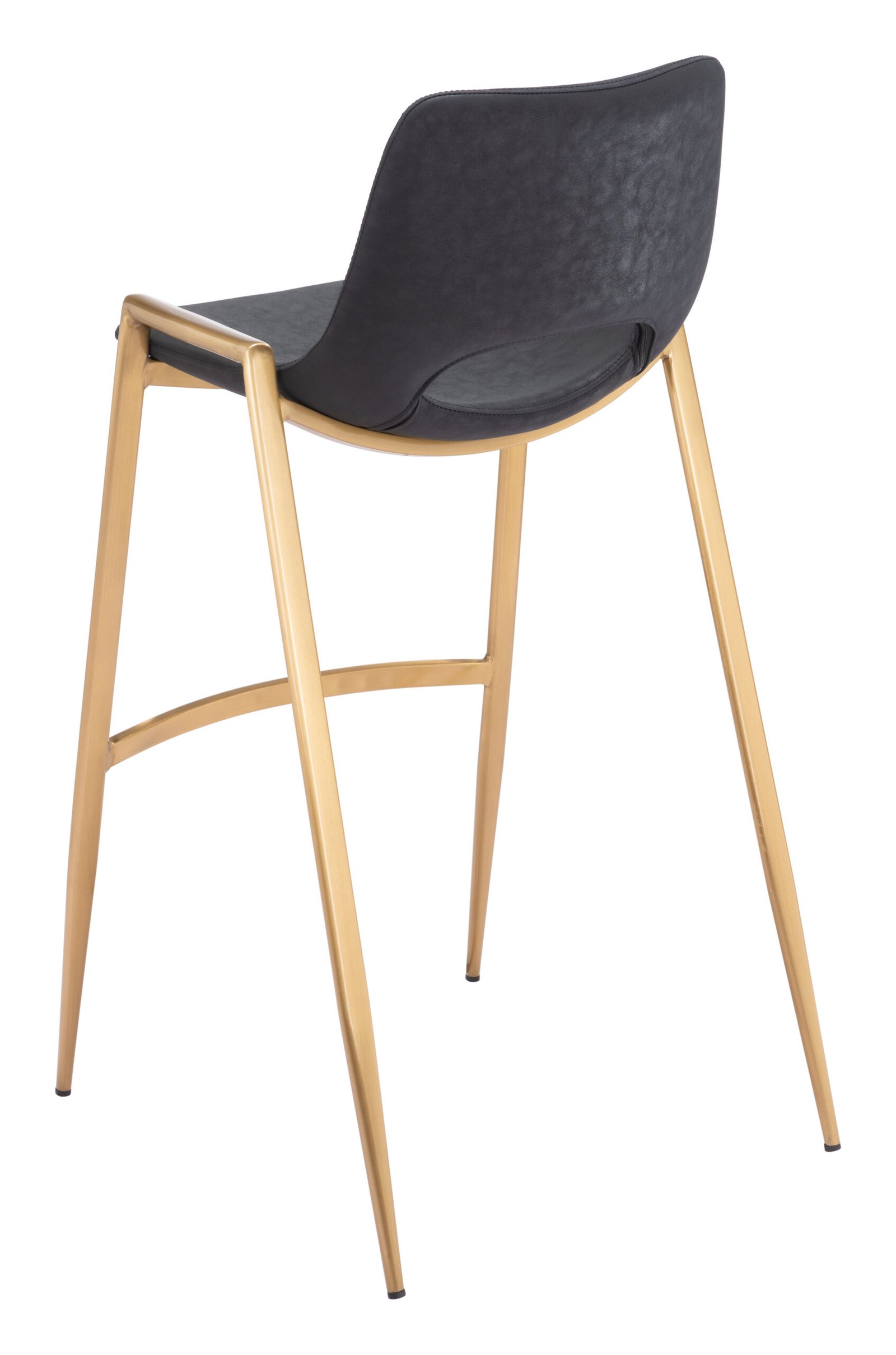 Desi Barstool (Set of 2) Black & Gold - Image 6