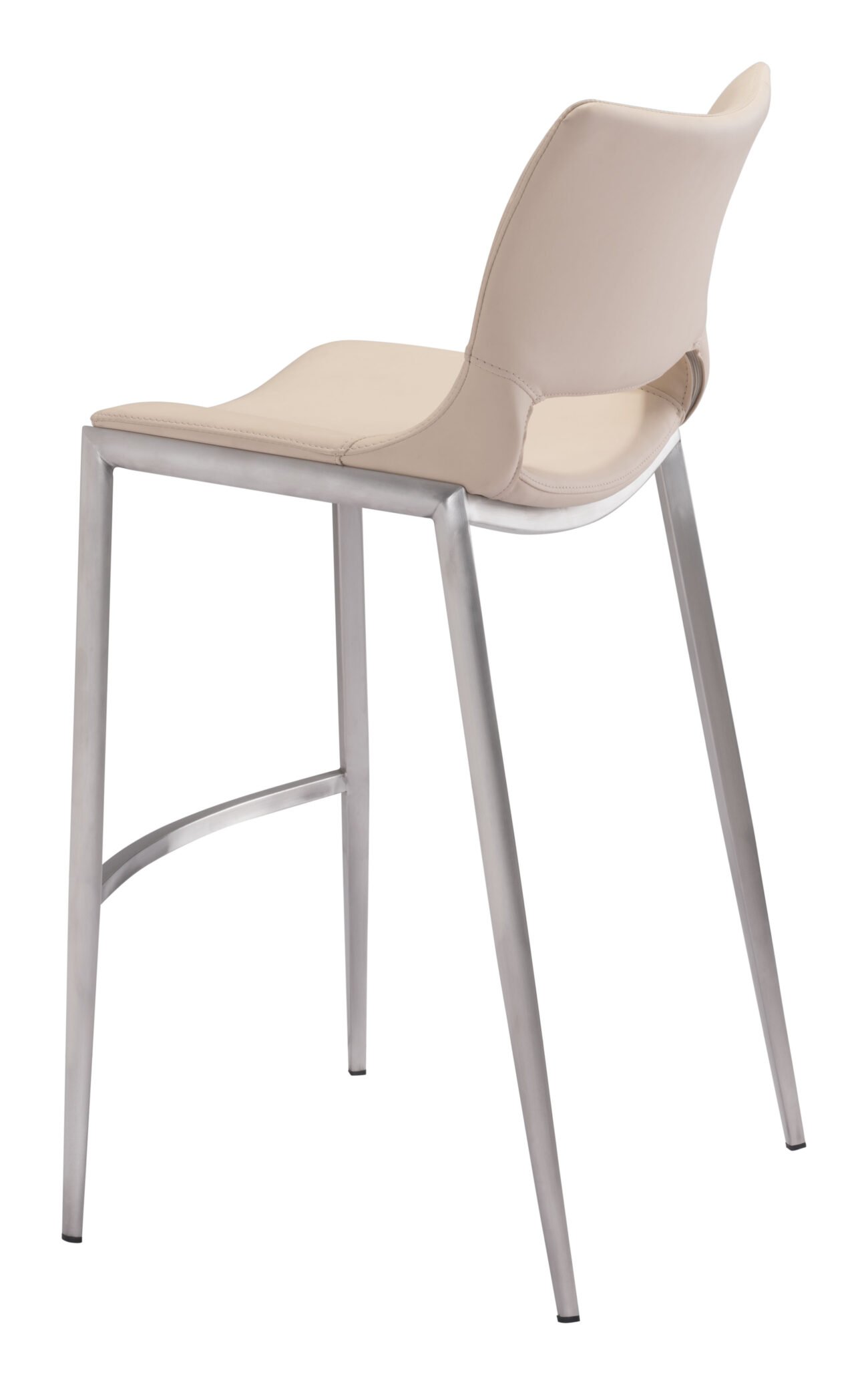 Ace Barstool (Set of 2) Light Pink & Silver - Image 7