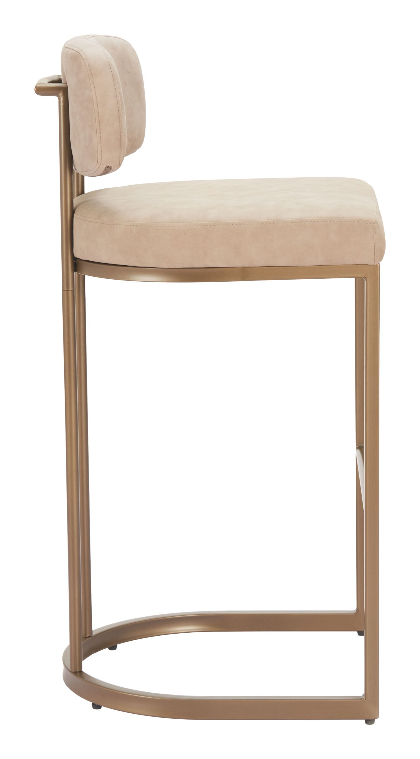 Velar Barstool (Set of 2) Beige - Image 2