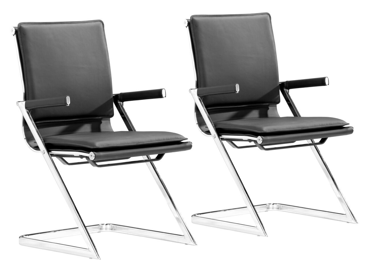 Lider Plus Conference Chair (Set of 2) Black - Image 11