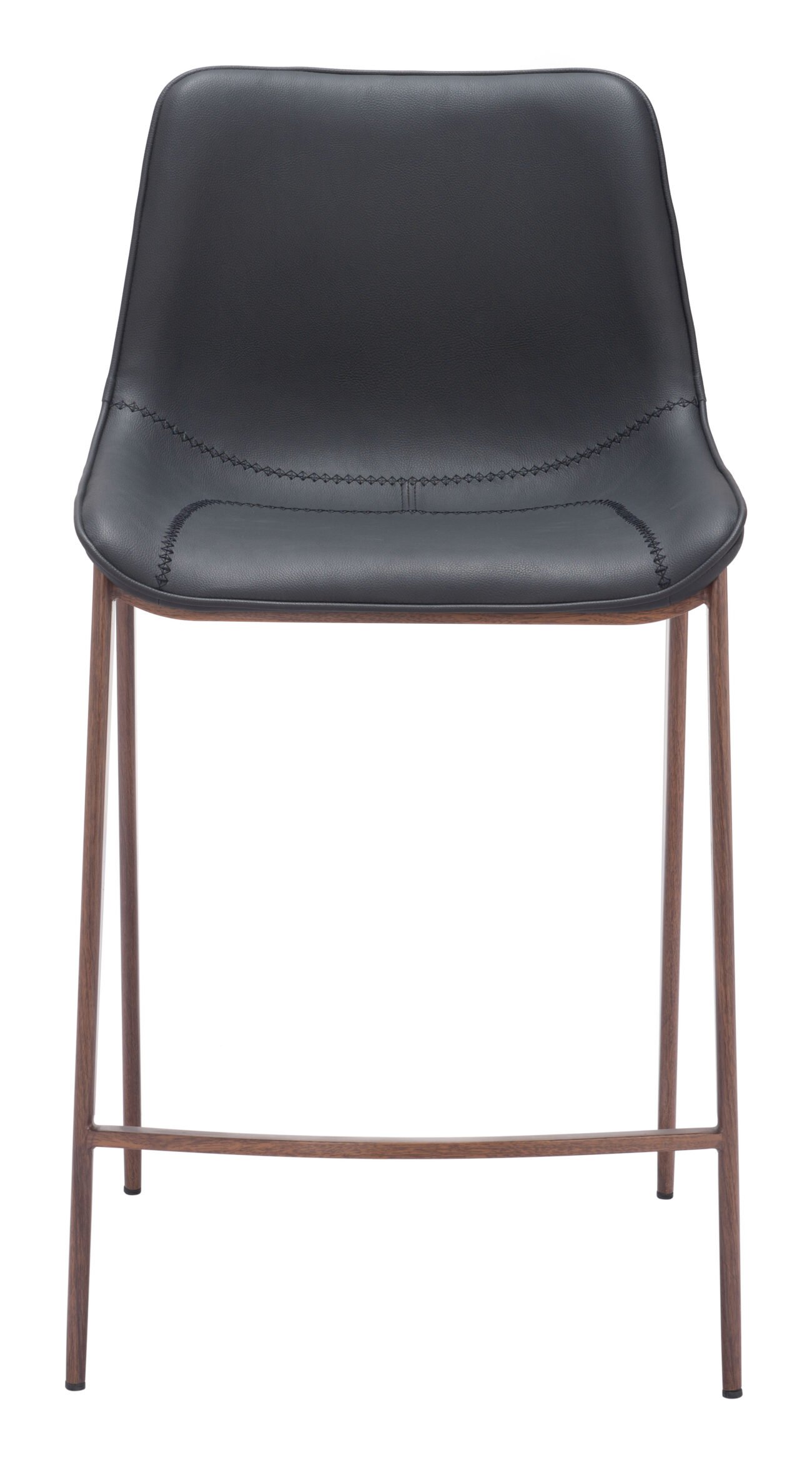 Magnus Counter Stool (Set of 2) Black & Walnut - Image 4