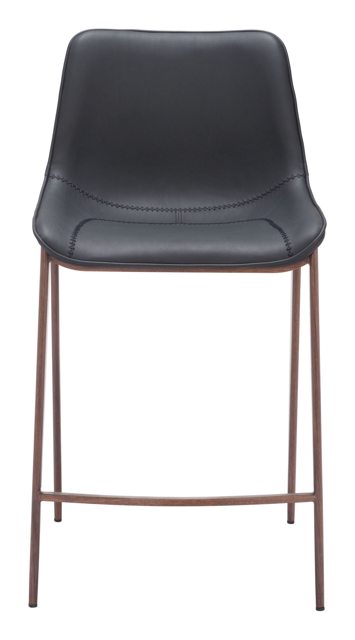 Magnus Counter Stool (Set of 2) Black & Walnut - Image 4