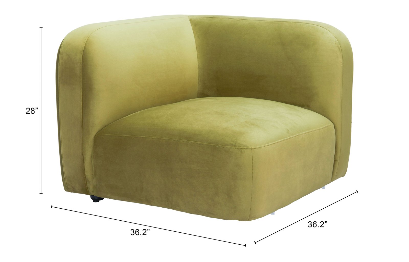 Biak Corner Chair Green - Image 11