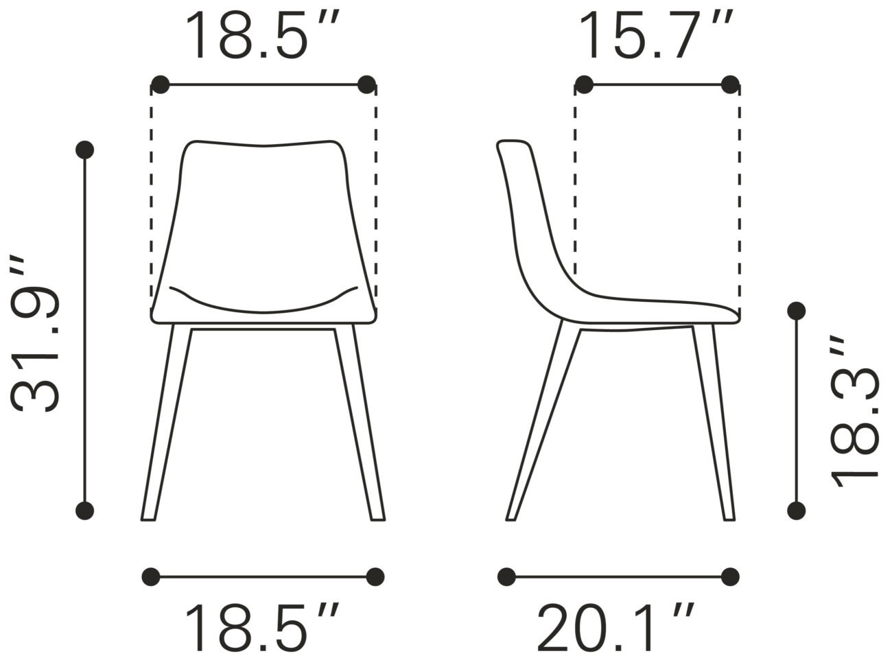Daniel Dining Chair (Set of 2) Vintage Black - Image 10