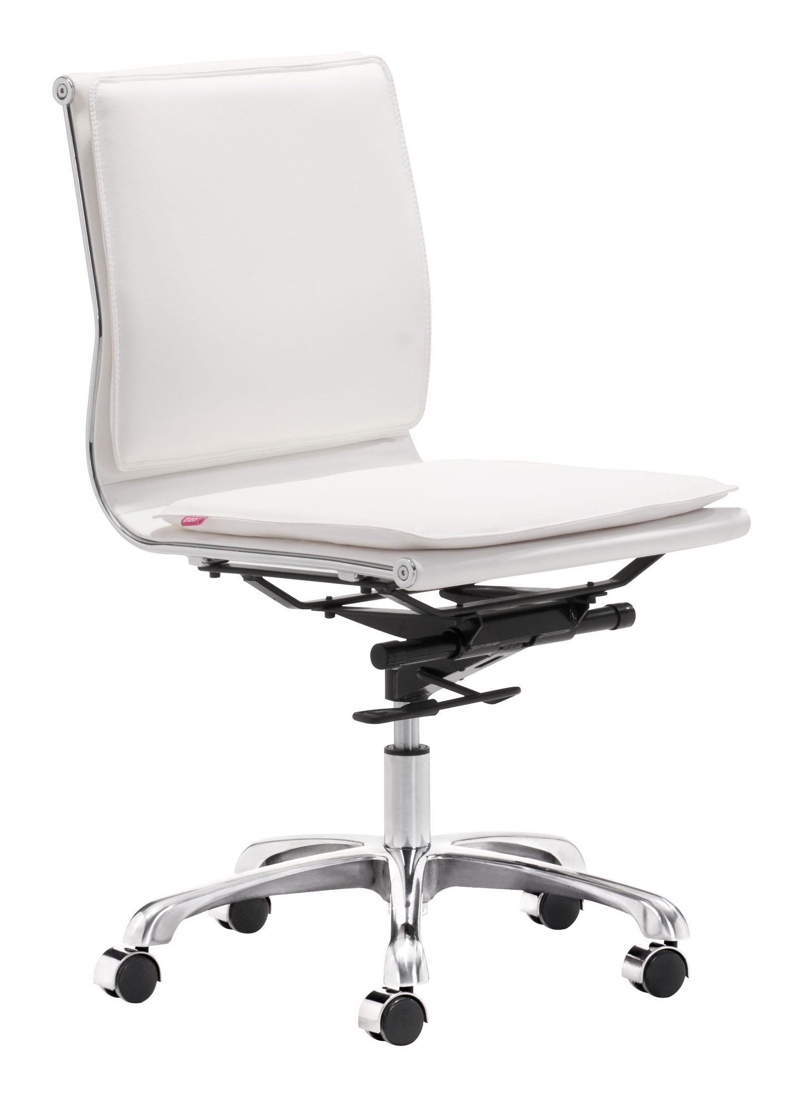 Lider Plus Armless Office Chair White - Image 4