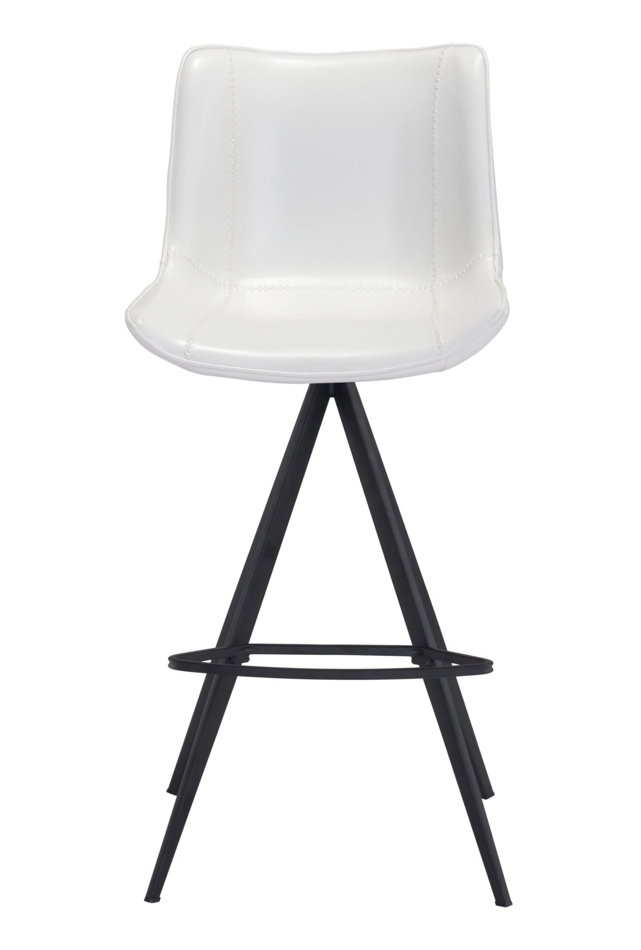 Aki Barstool (Set of 2) White & Black - Image 4