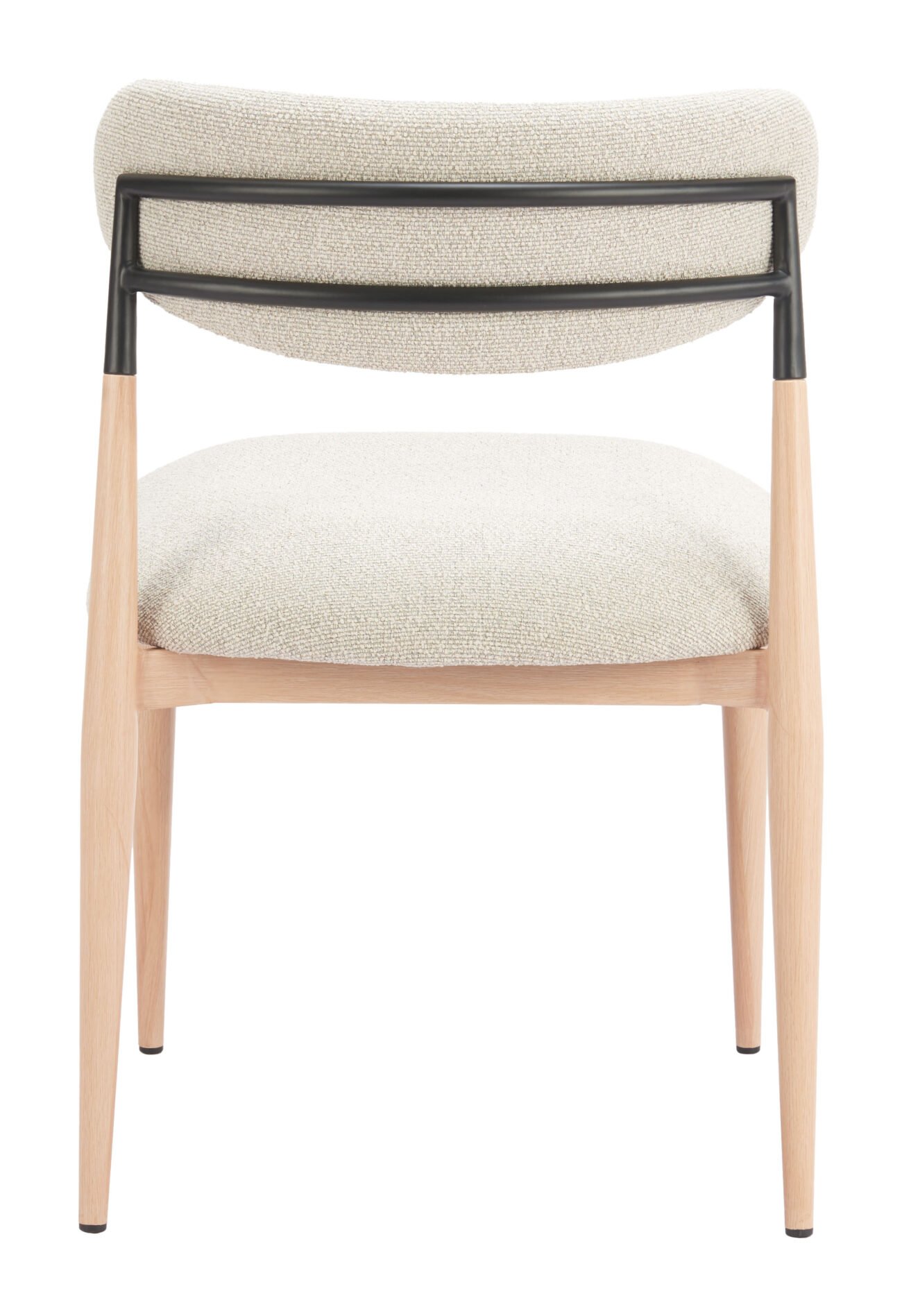 Equinox Armless Dining Chair (Set of 2) Oyster Gray & Natural - Image 8