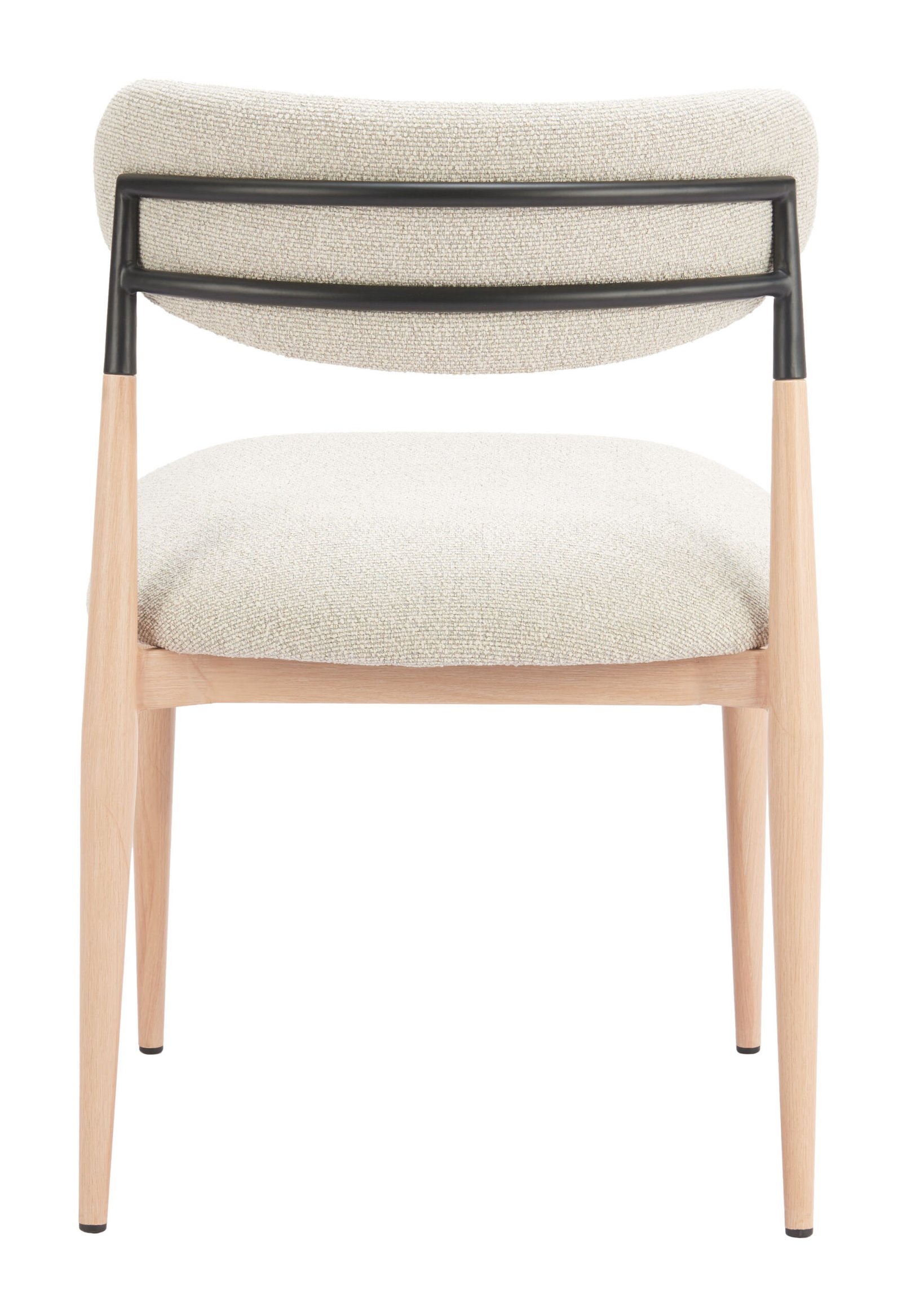 Equinox Armless Dining Chair (Set of 2) Oyster Gray & Natural - Image 8