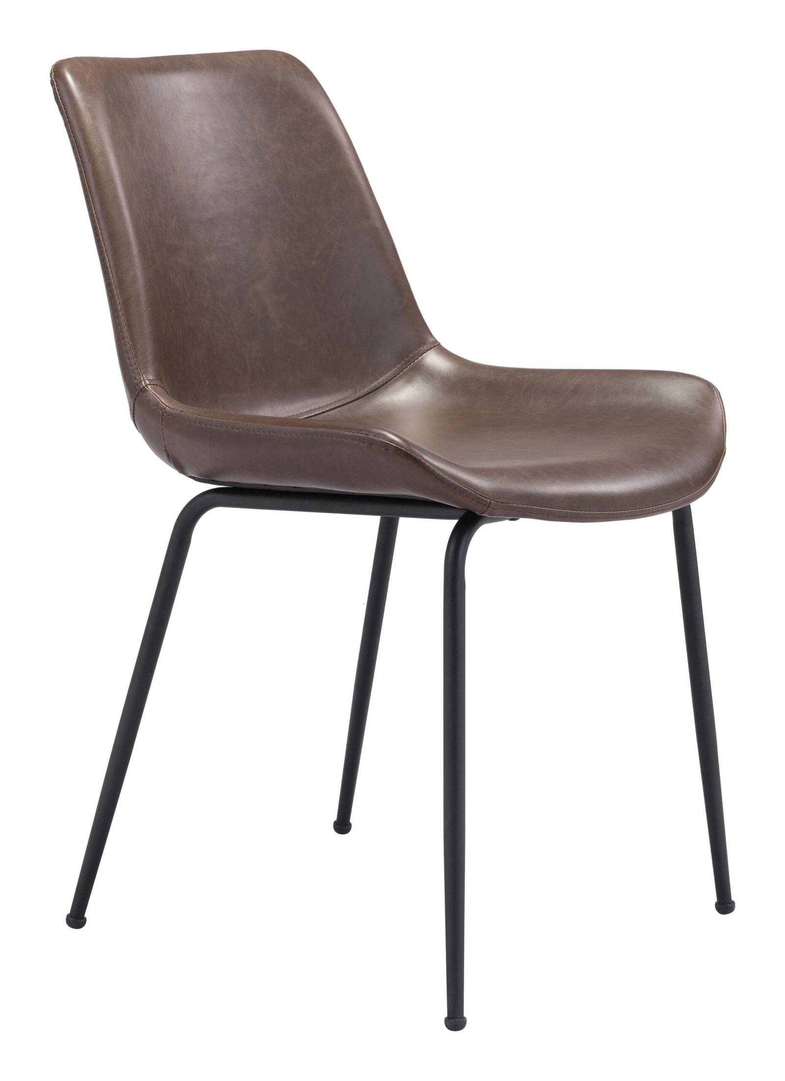 Byron Dining Chair (Set of 2) Brown - Image 3