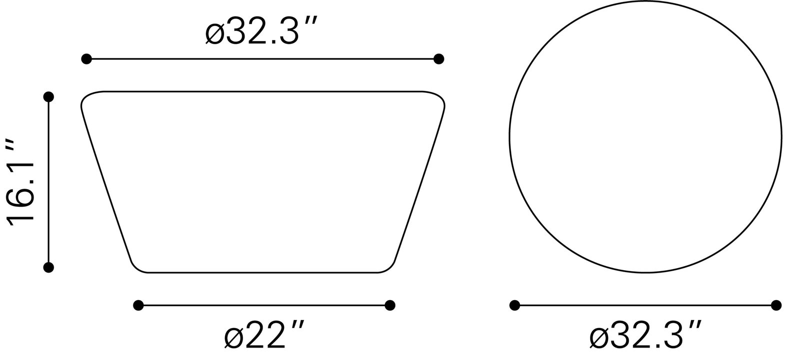 Durban Coffee Table Black - Image 7