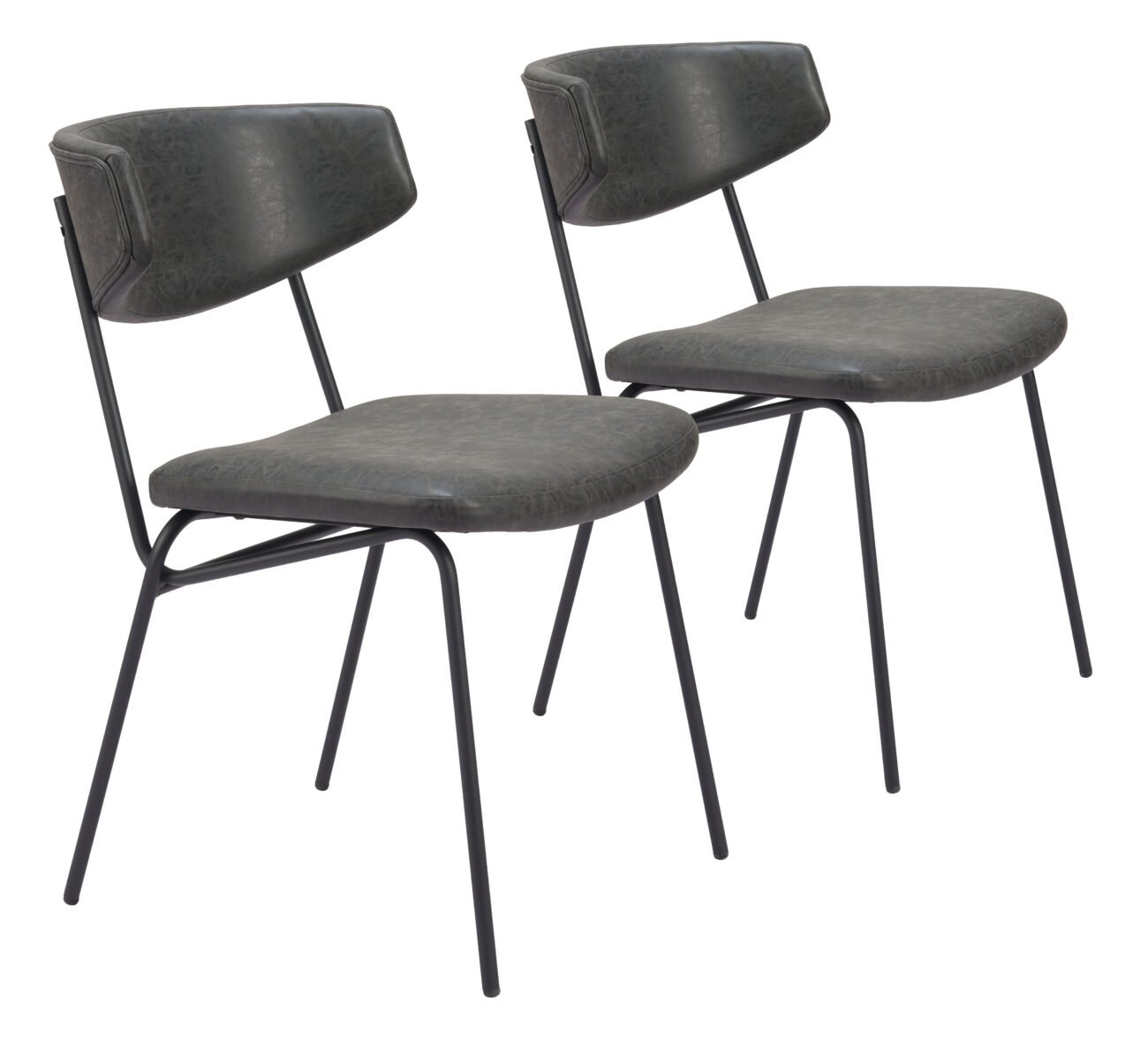 Charon Dining Chair (Set of 2) Vintage Black - Image 13