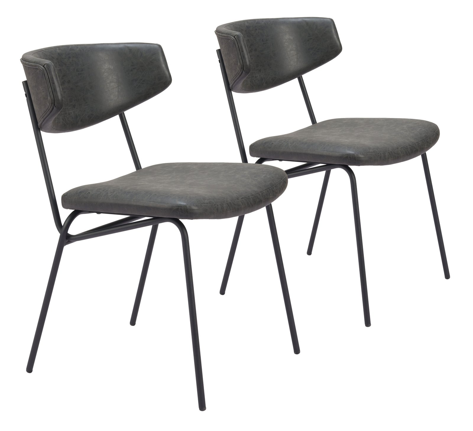 Charon Dining Chair (Set of 2) Vintage Black - Image 13