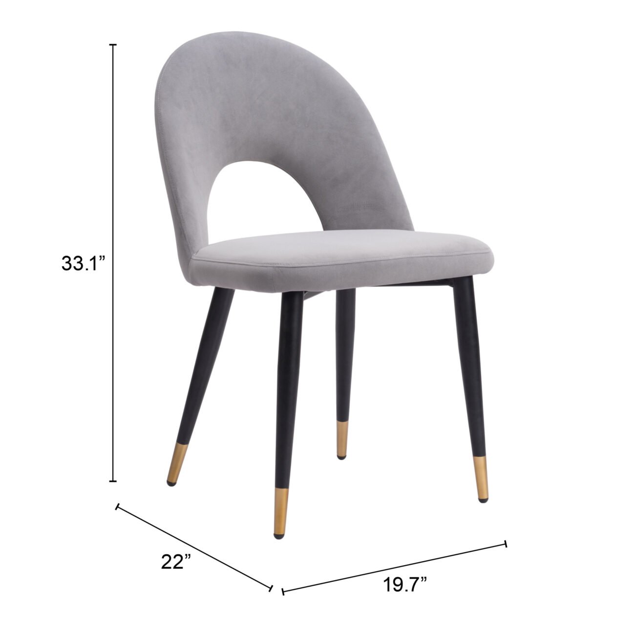Menlo Dining Chair (Set of 2) Gray - Image 11
