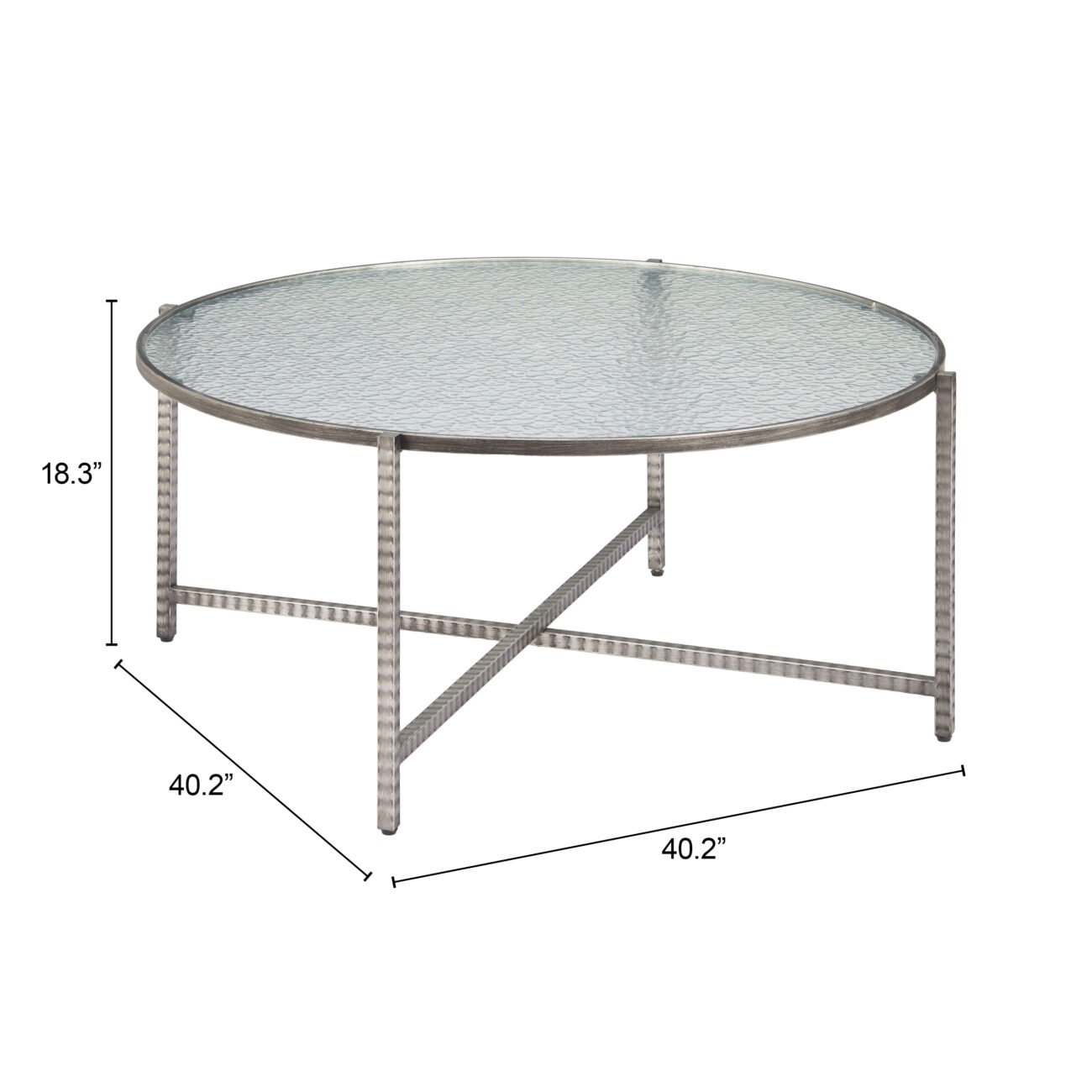 Vetro Coffee Table Silver - Image 6