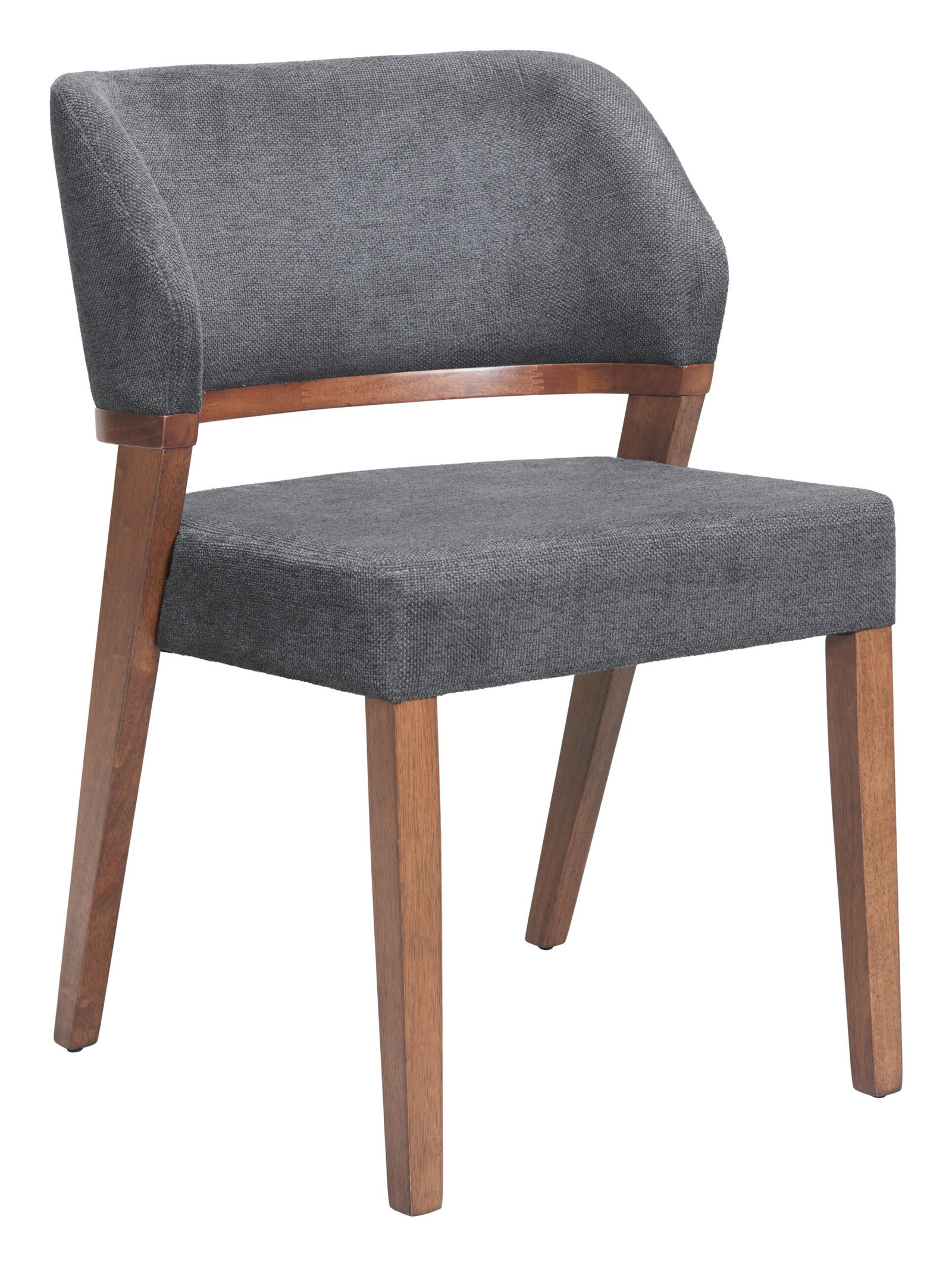 Sunobu Dining Chair (Set of 2) Azure Gray & Walnut - Image 6
