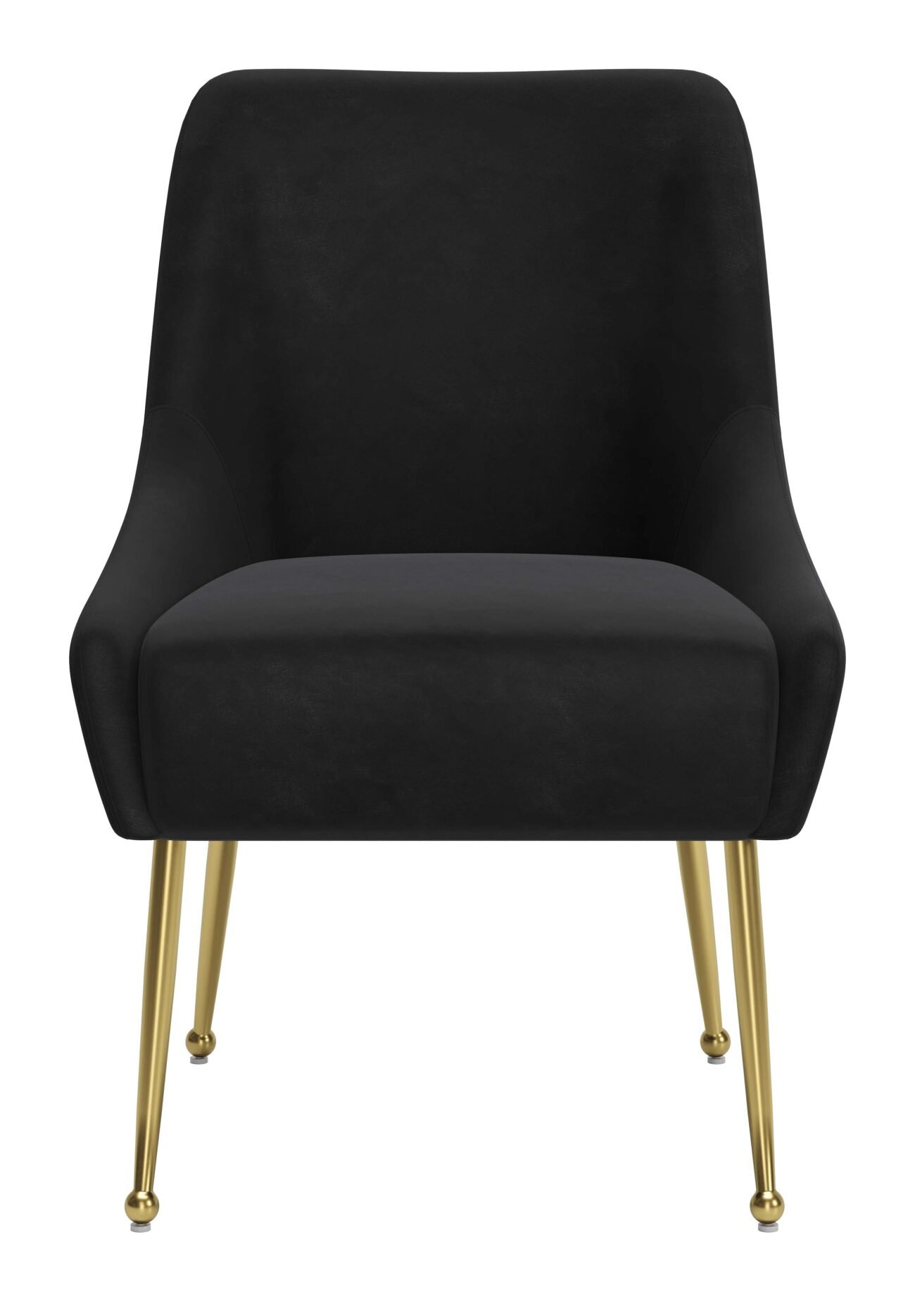 Maxine Dining Chair Black & Gold - Image 5