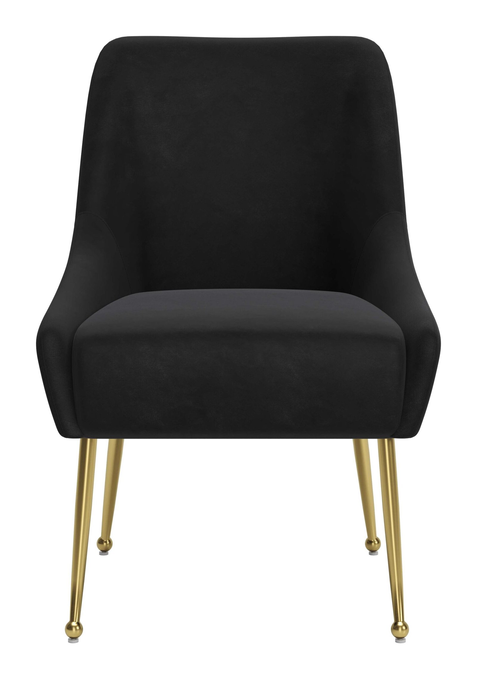 Maxine Dining Chair Black & Gold - Image 5