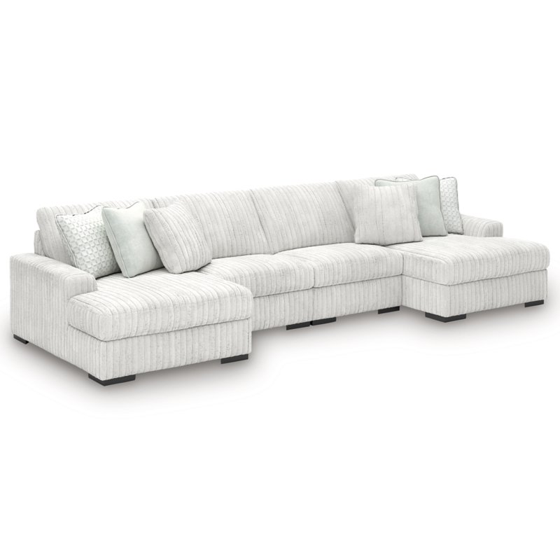 Stupendous 4-Piece Sectional with Double Chaise - Image 3