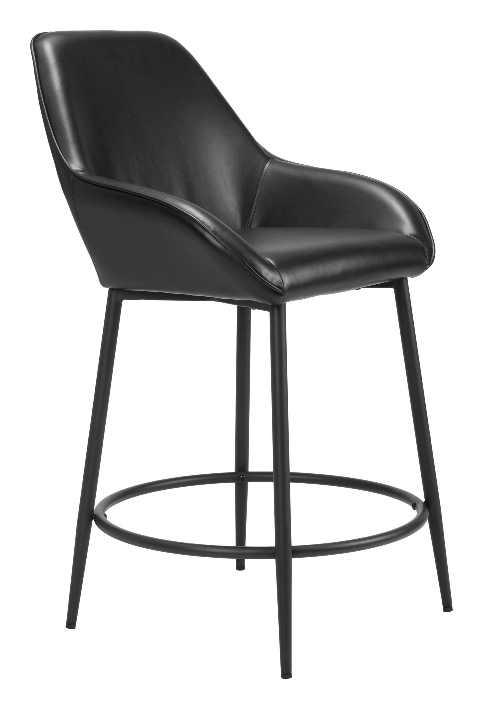 Vila Counter Stool (Set of 2) Black - Image 6