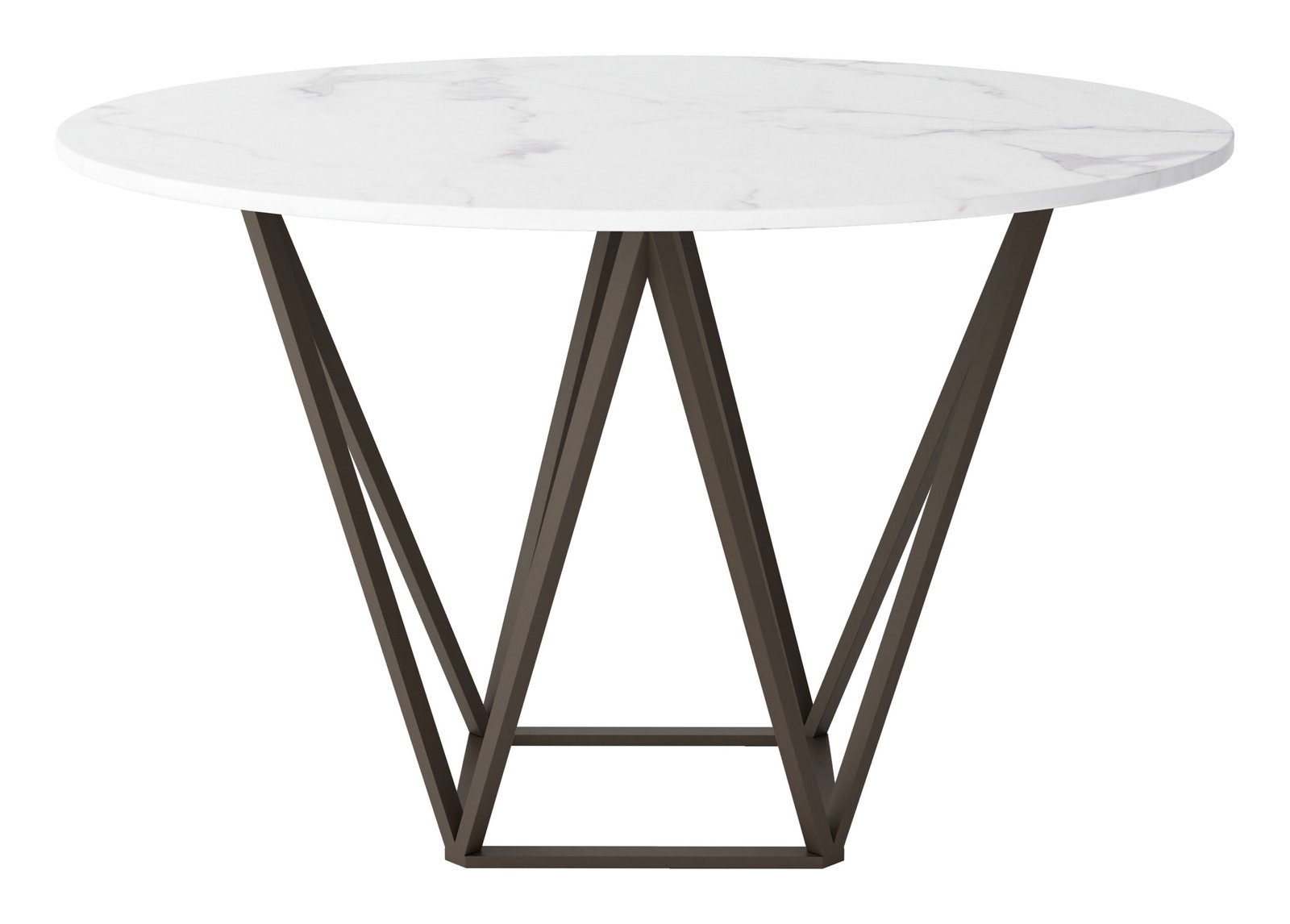 Tintern Dining Table White & Antique Bronze - Image 4