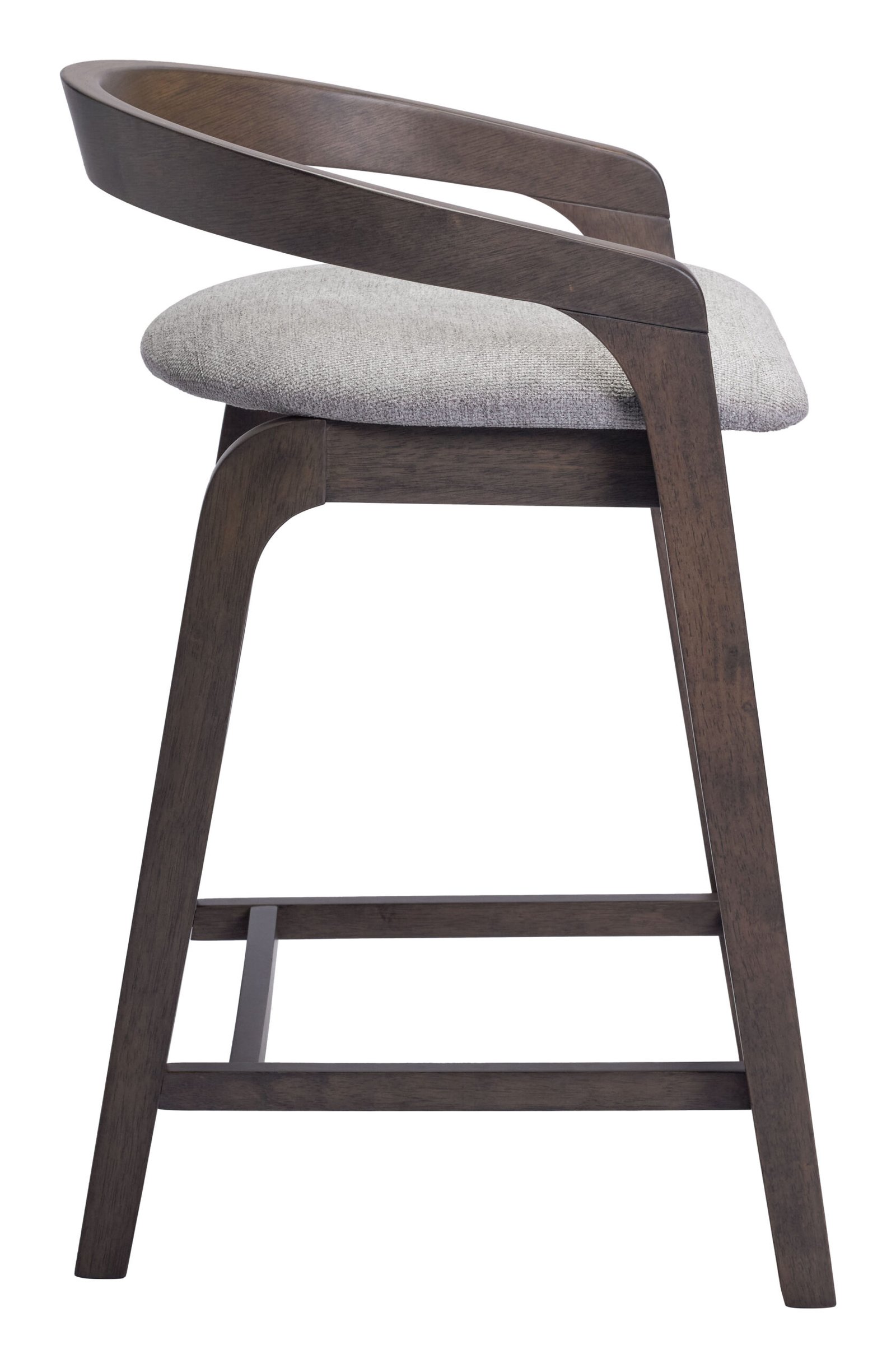 Troy Counter Stool (Set of 2) Dove Gray & Espresso - Image 2