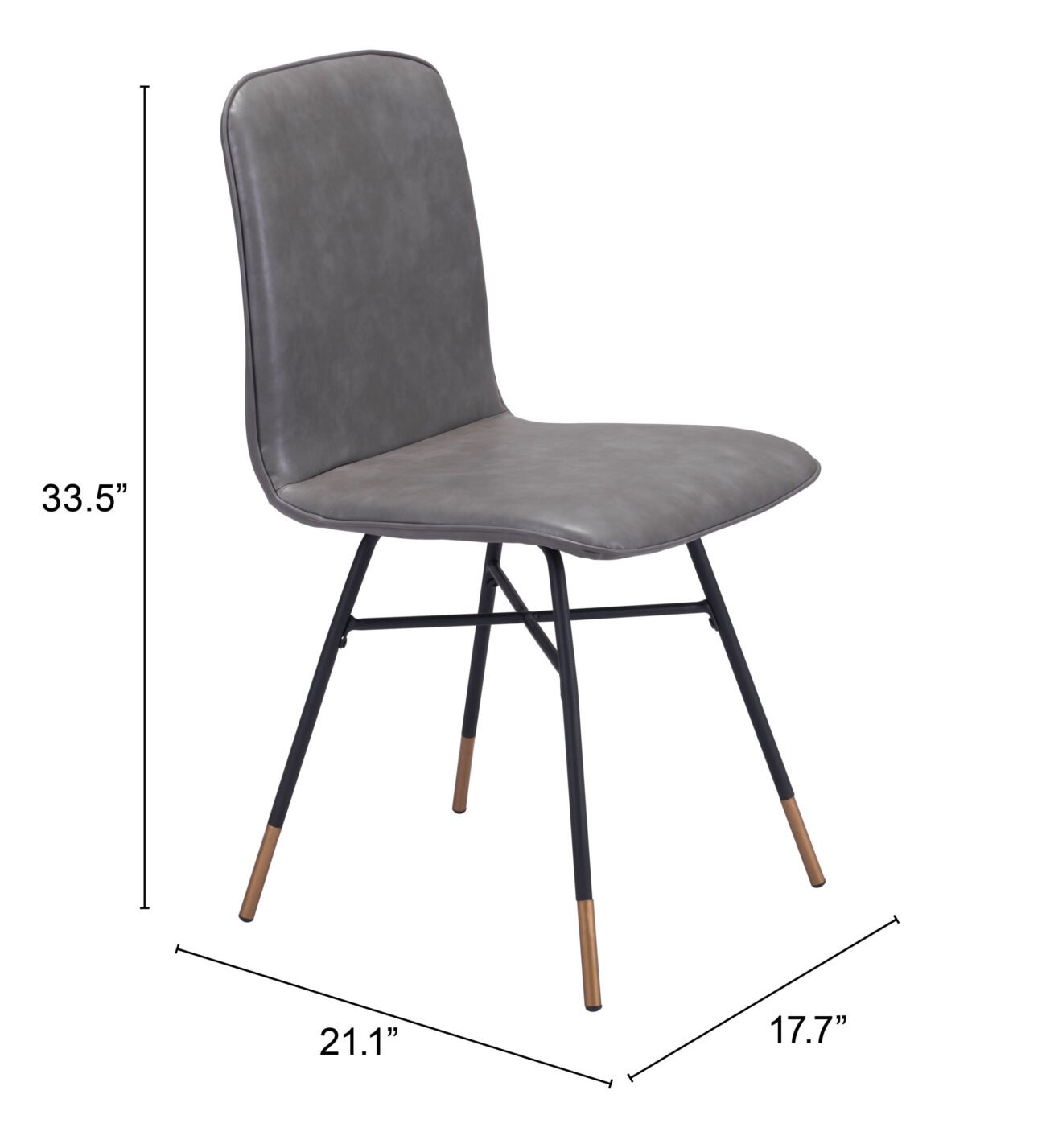 Var Dining Chair (Set of 2) Gray - Image 11
