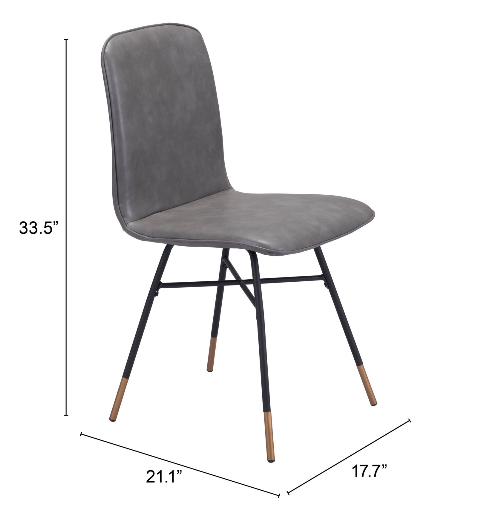 Var Dining Chair (Set of 2) Gray - Image 11