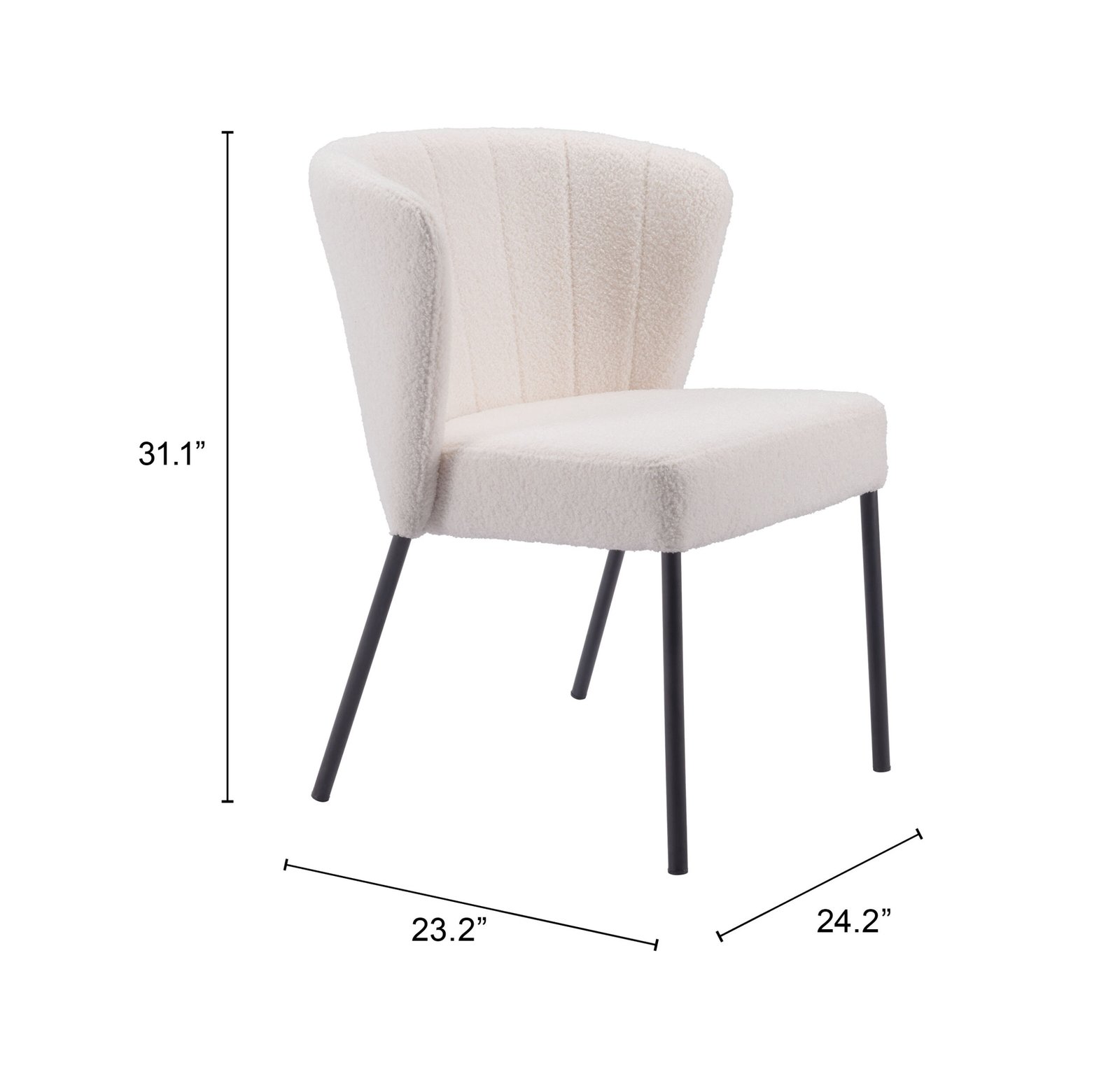 Aimee Dining Chair (Set of 2) Cream - Image 12