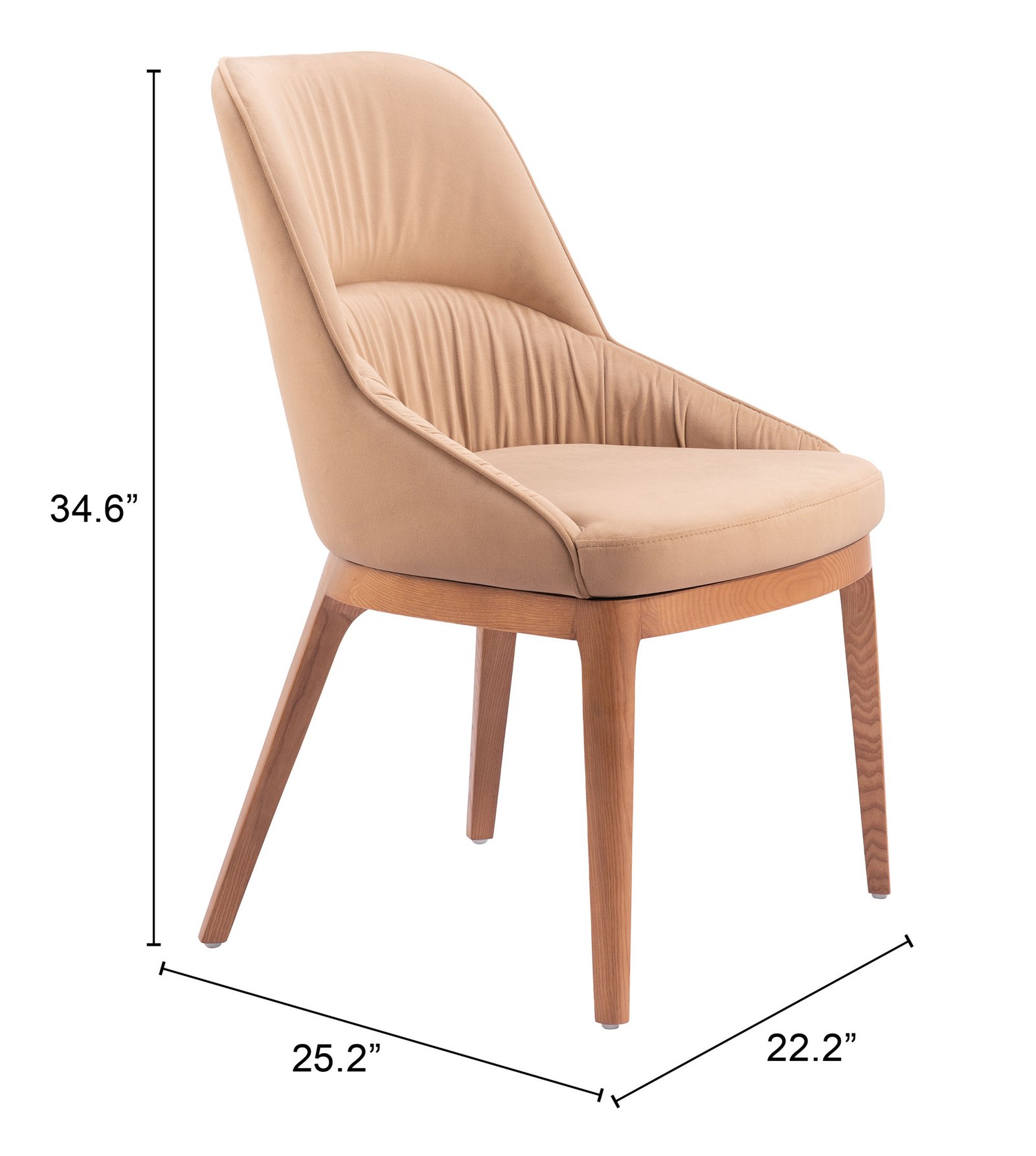 Ayr Dining Chair (Set of 2) Tan - Image 9