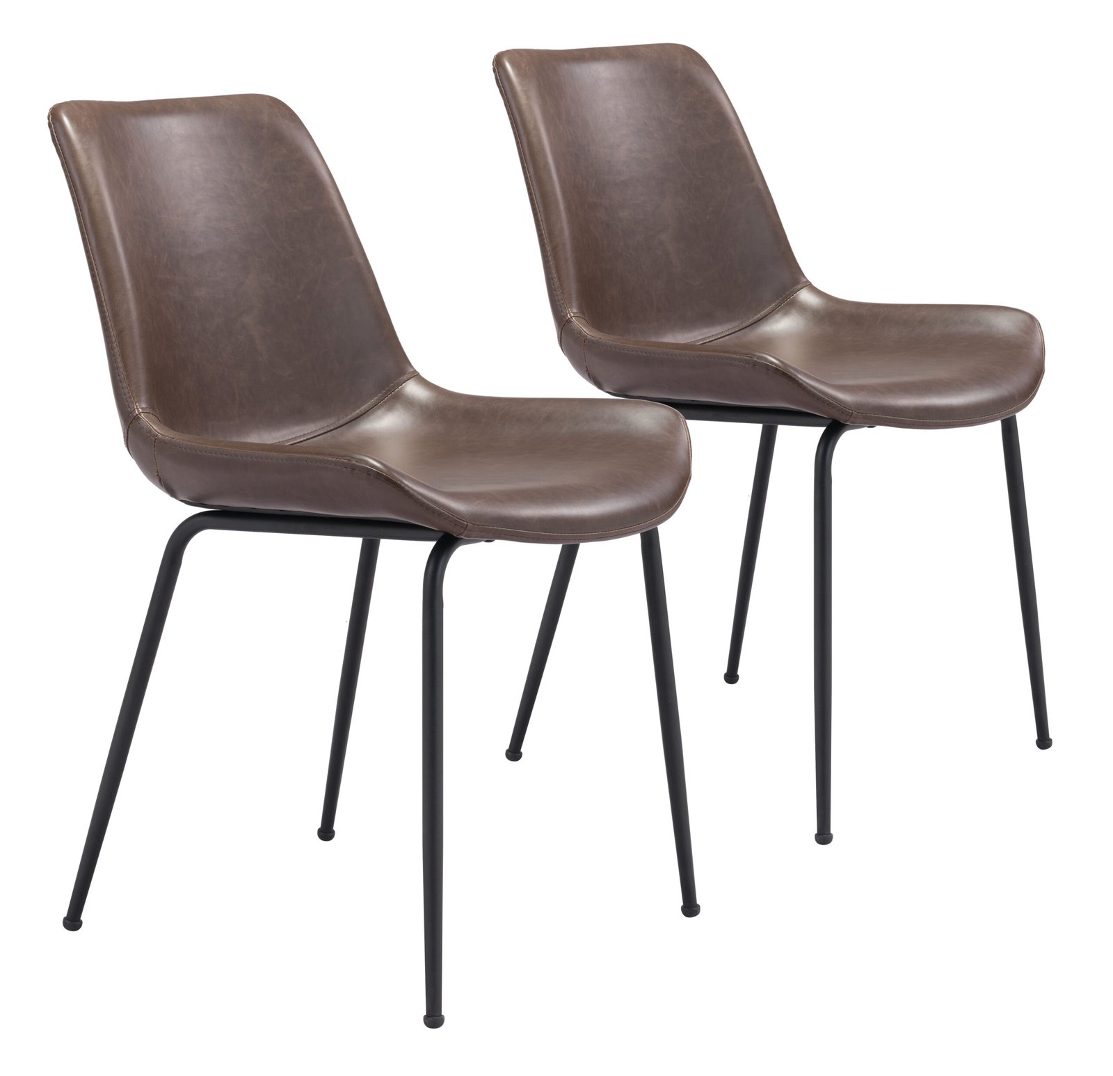 Byron Dining Chair (Set of 2) Brown - Image 12