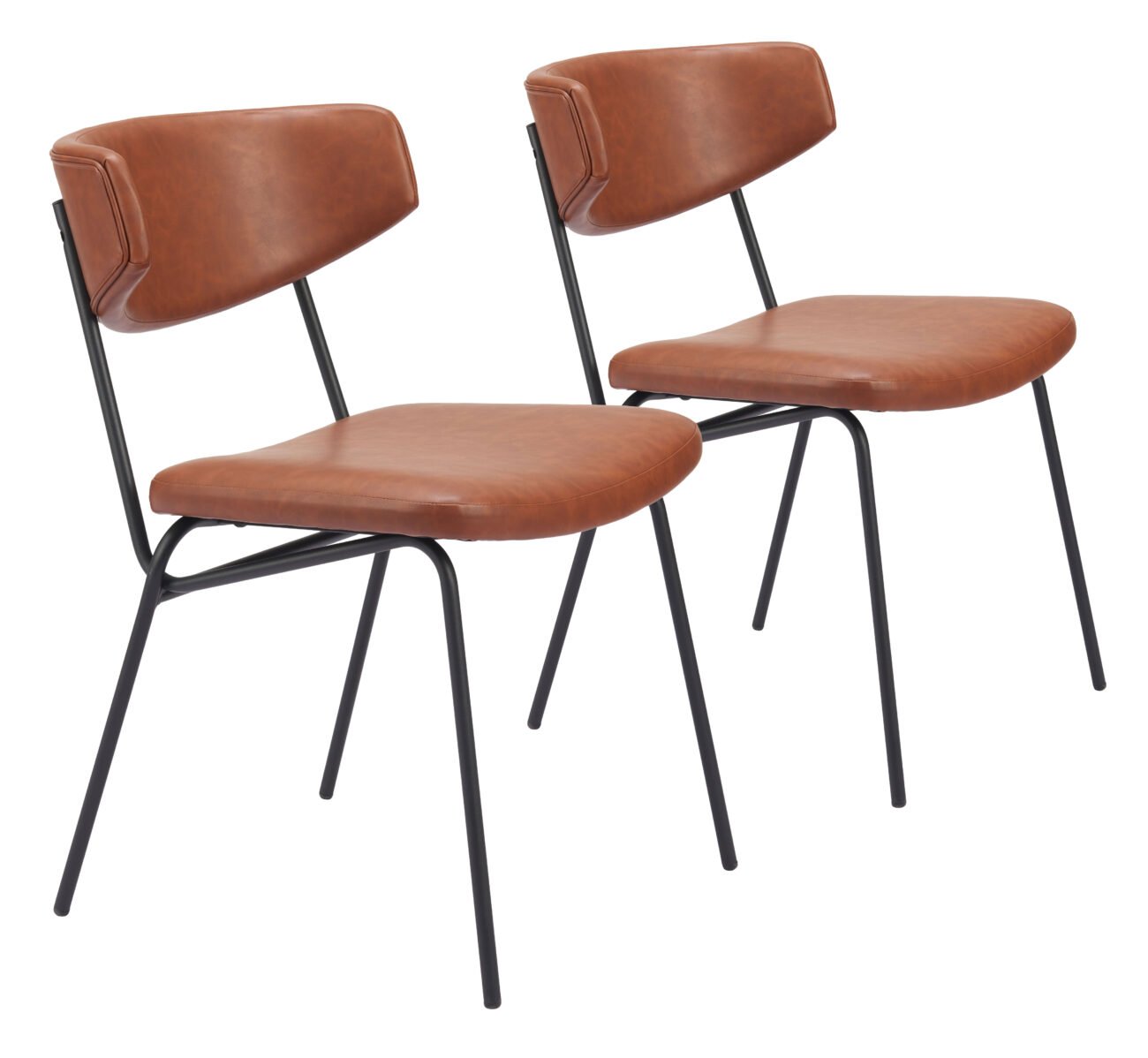 Charon Dining Chair (Set of 2) Vintage Brown - Image 12