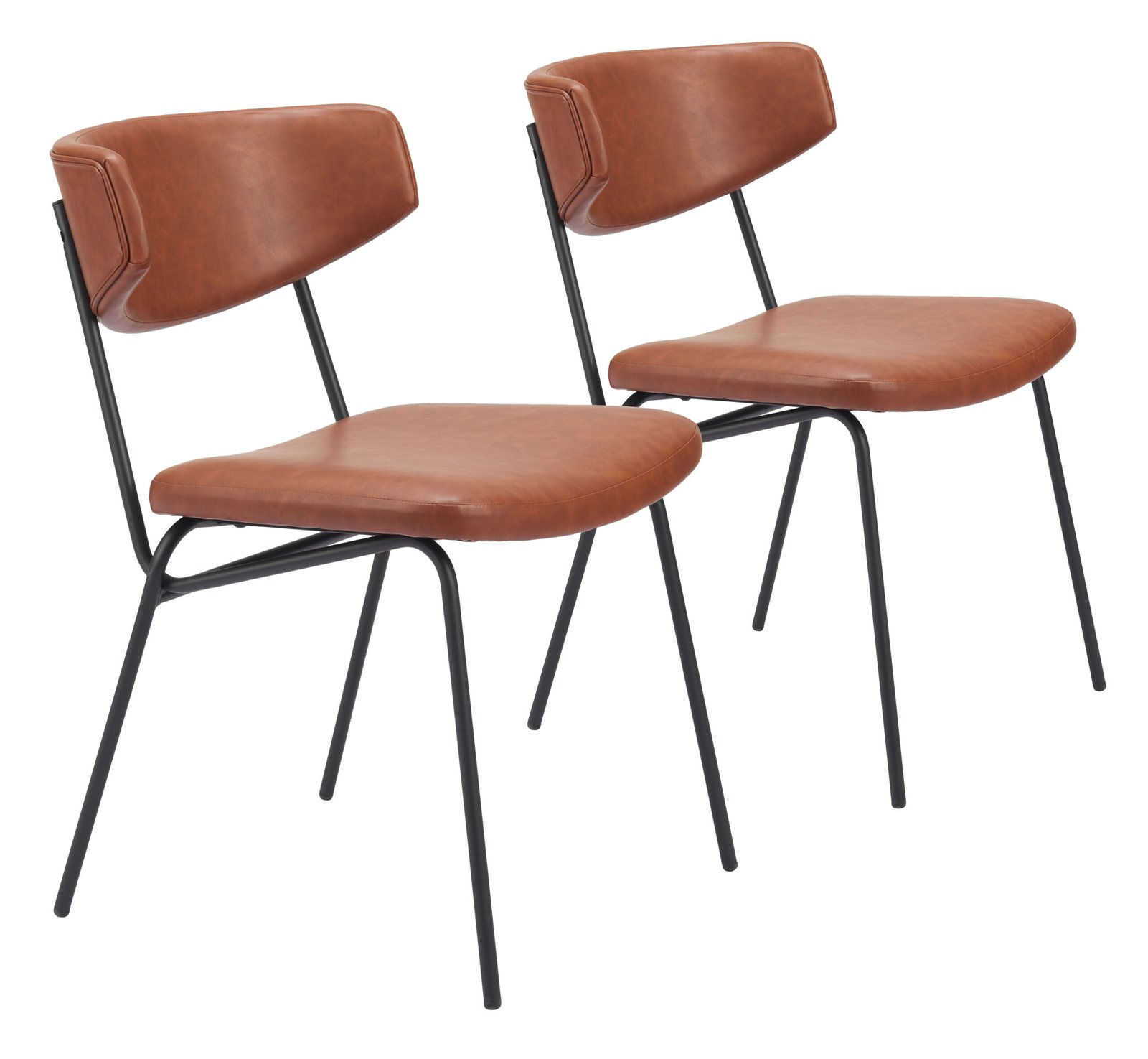 Charon Dining Chair (Set of 2) Vintage Brown - Image 12