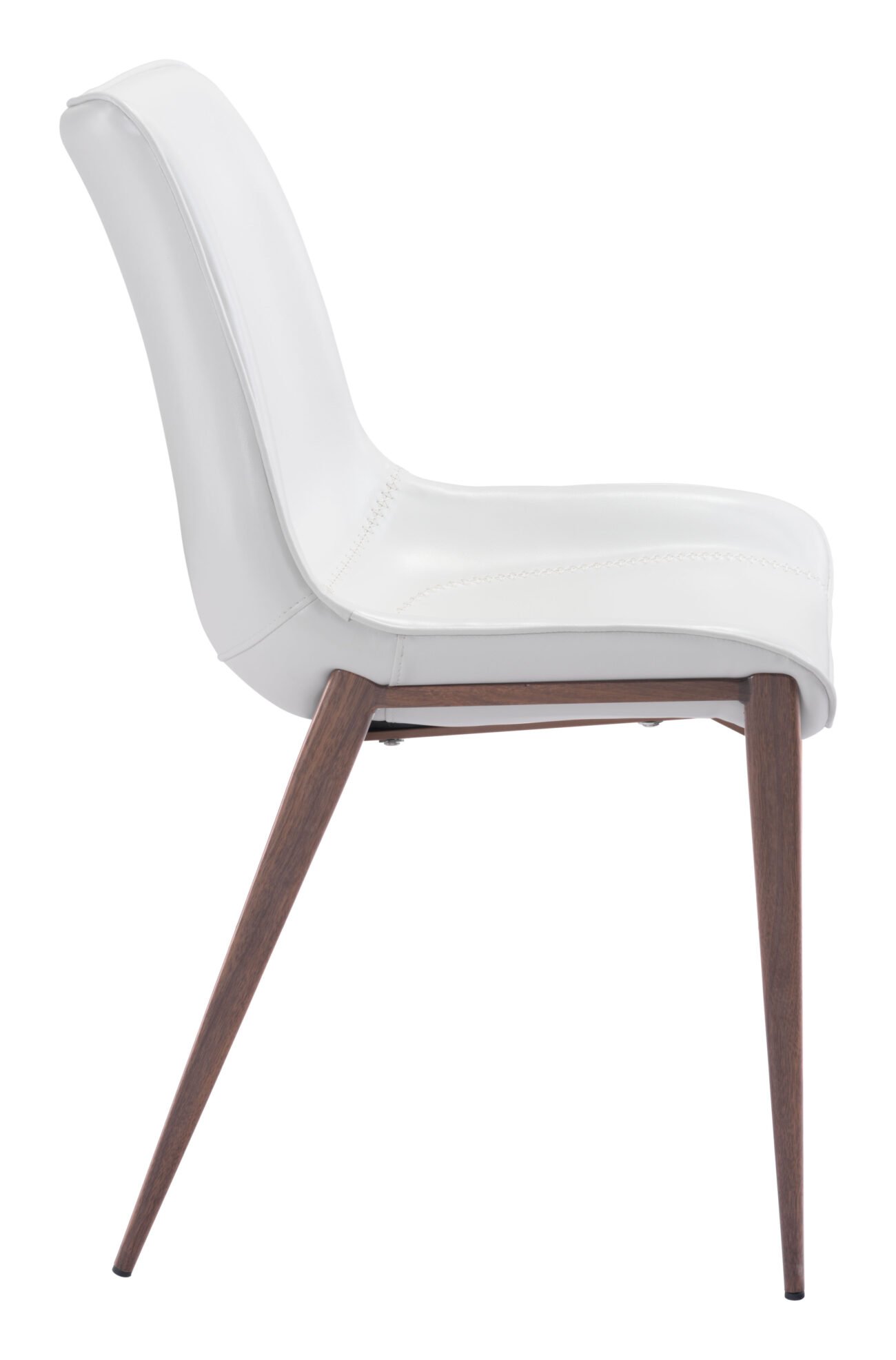 Magnus Dining Chair (Set of 2) White & Walnut - Image 5