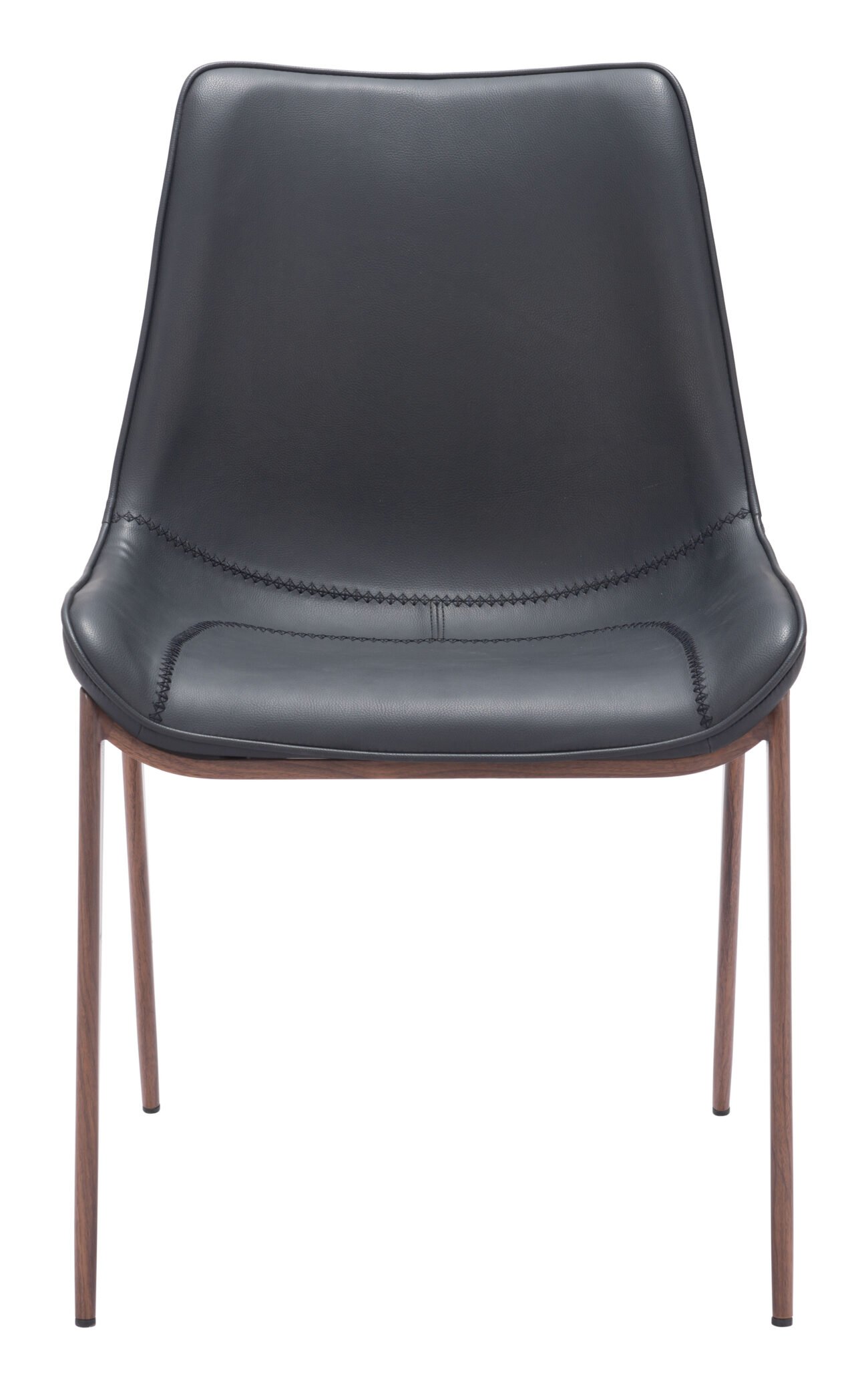Magnus Dining Chair (Set of 2) Black & Walnut - Image 6