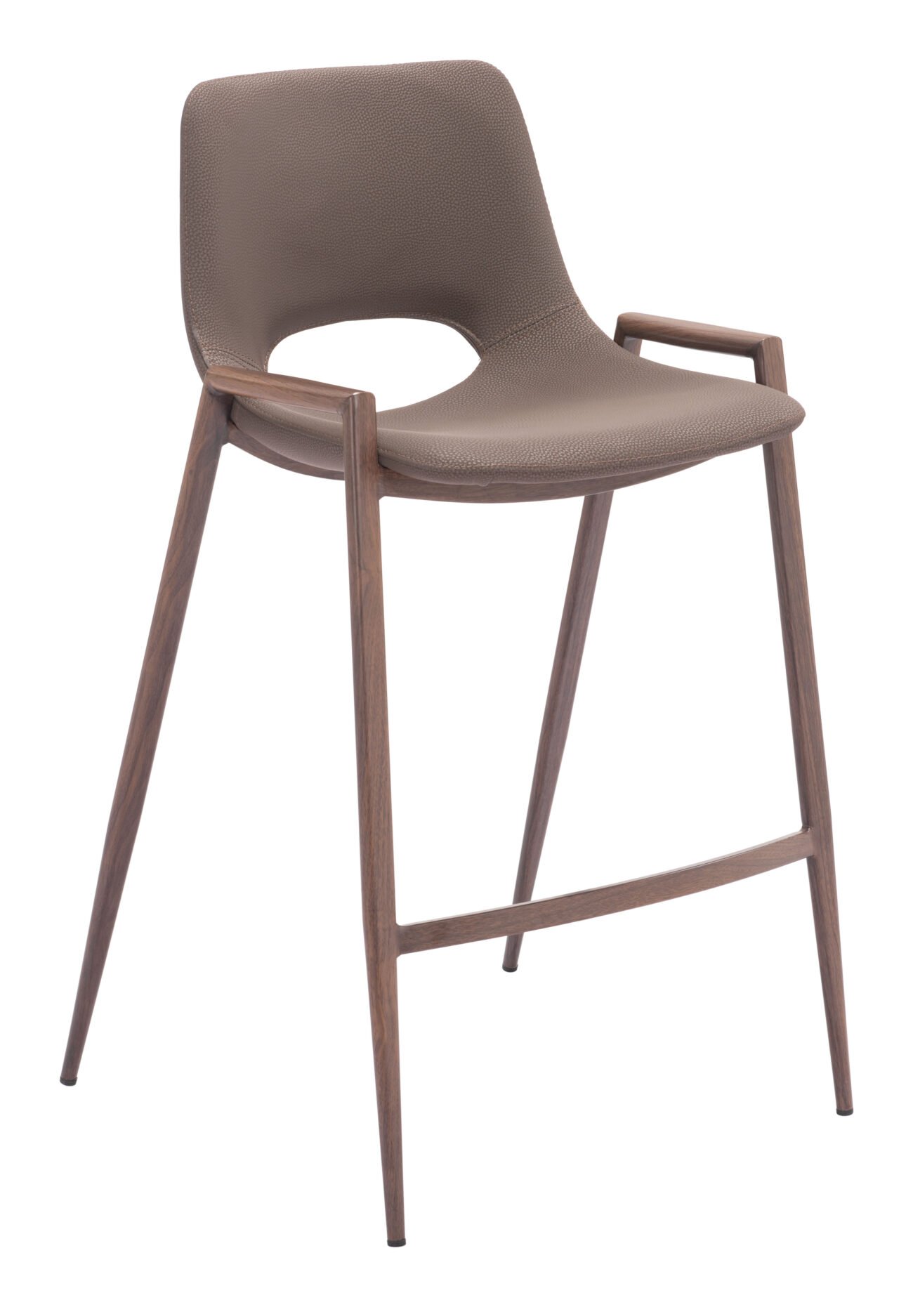 Desi Counter Stool (Set of 2) Brown & Walnut - Image 3