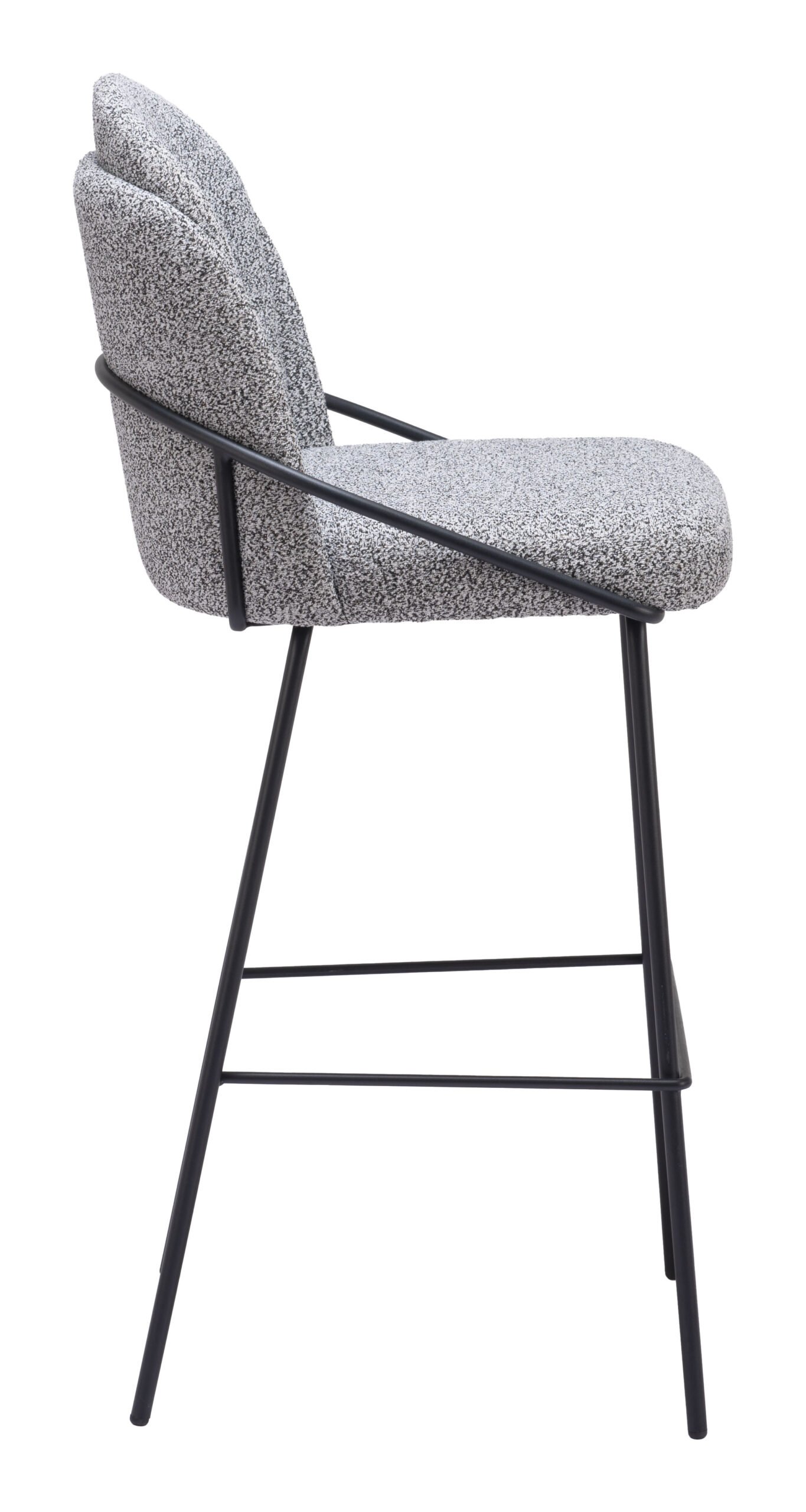 Jambi Barstool (Set of 2) Black & White - Image 4
