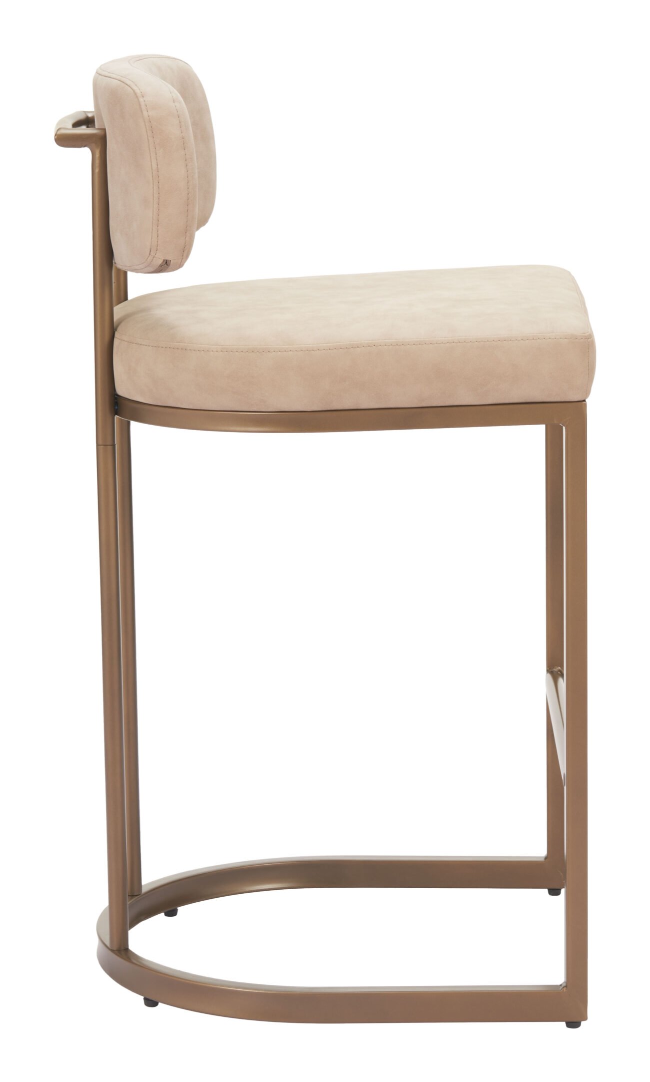 Velar Counter Stool (Set of 2) Beige - Image 2