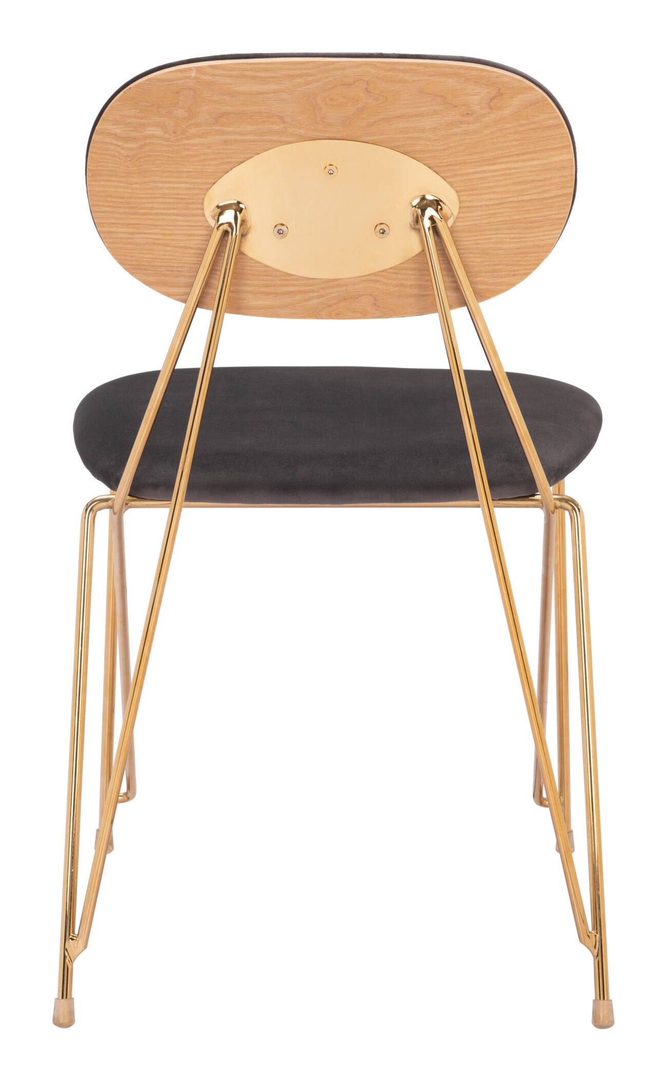Georges Dining Chair (Set of 2) Gray & Gold - Image 6