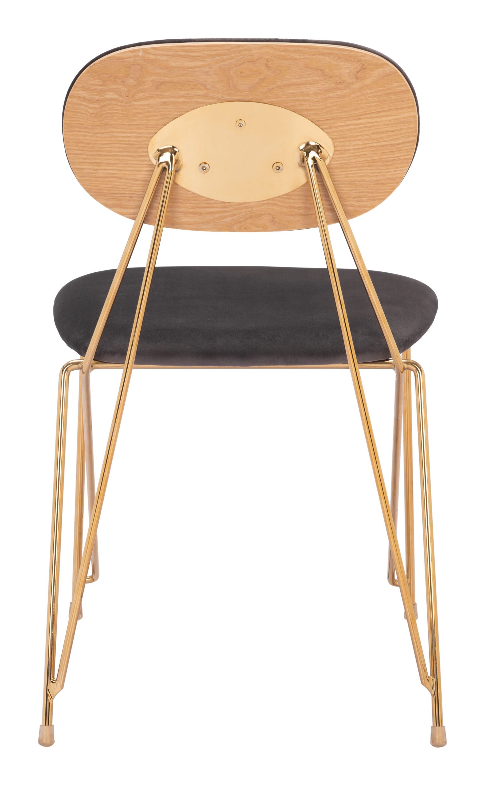 Georges Dining Chair (Set of 2) Gray & Gold - Image 6