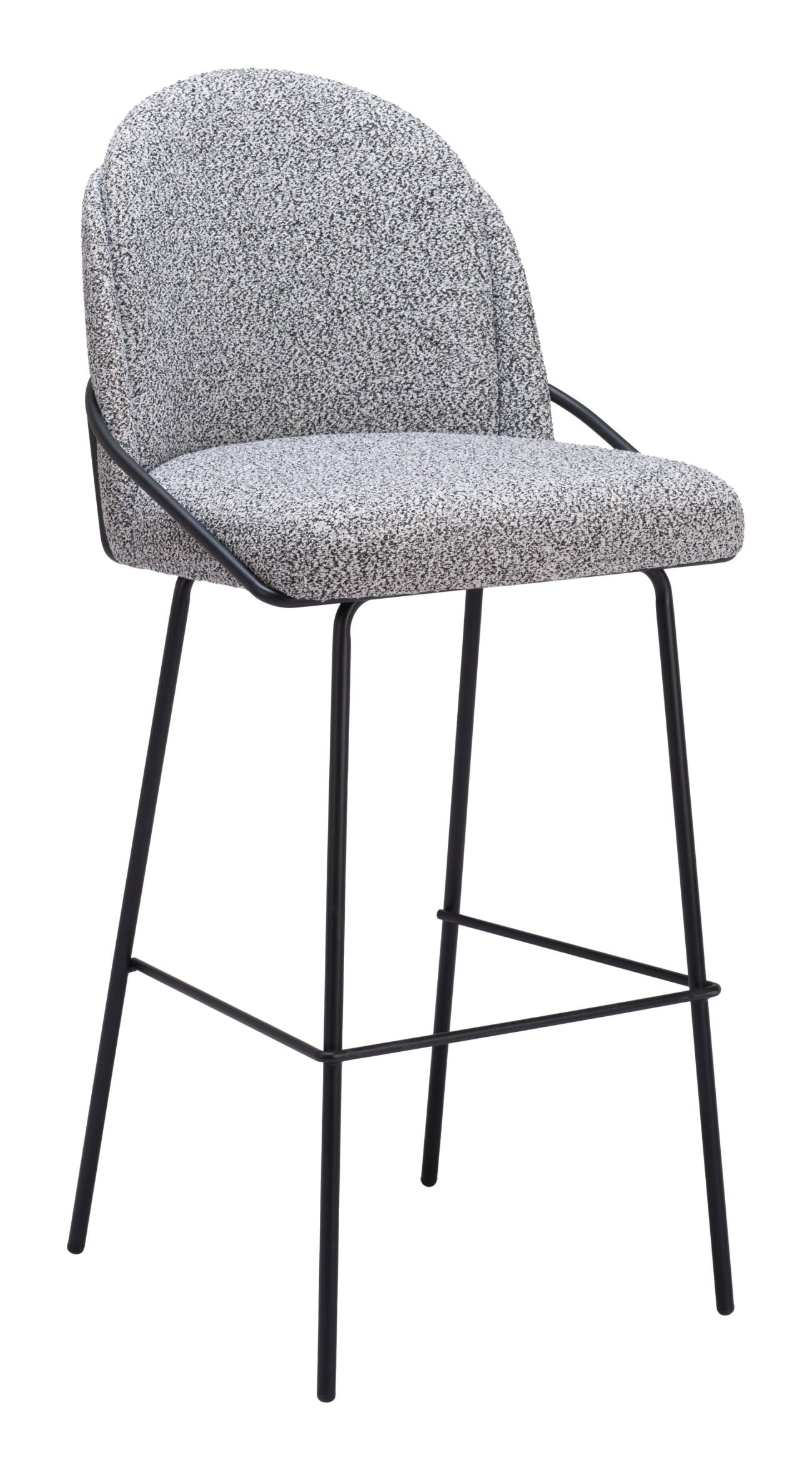 Jambi Barstool (Set of 2) Black & White - Image 3