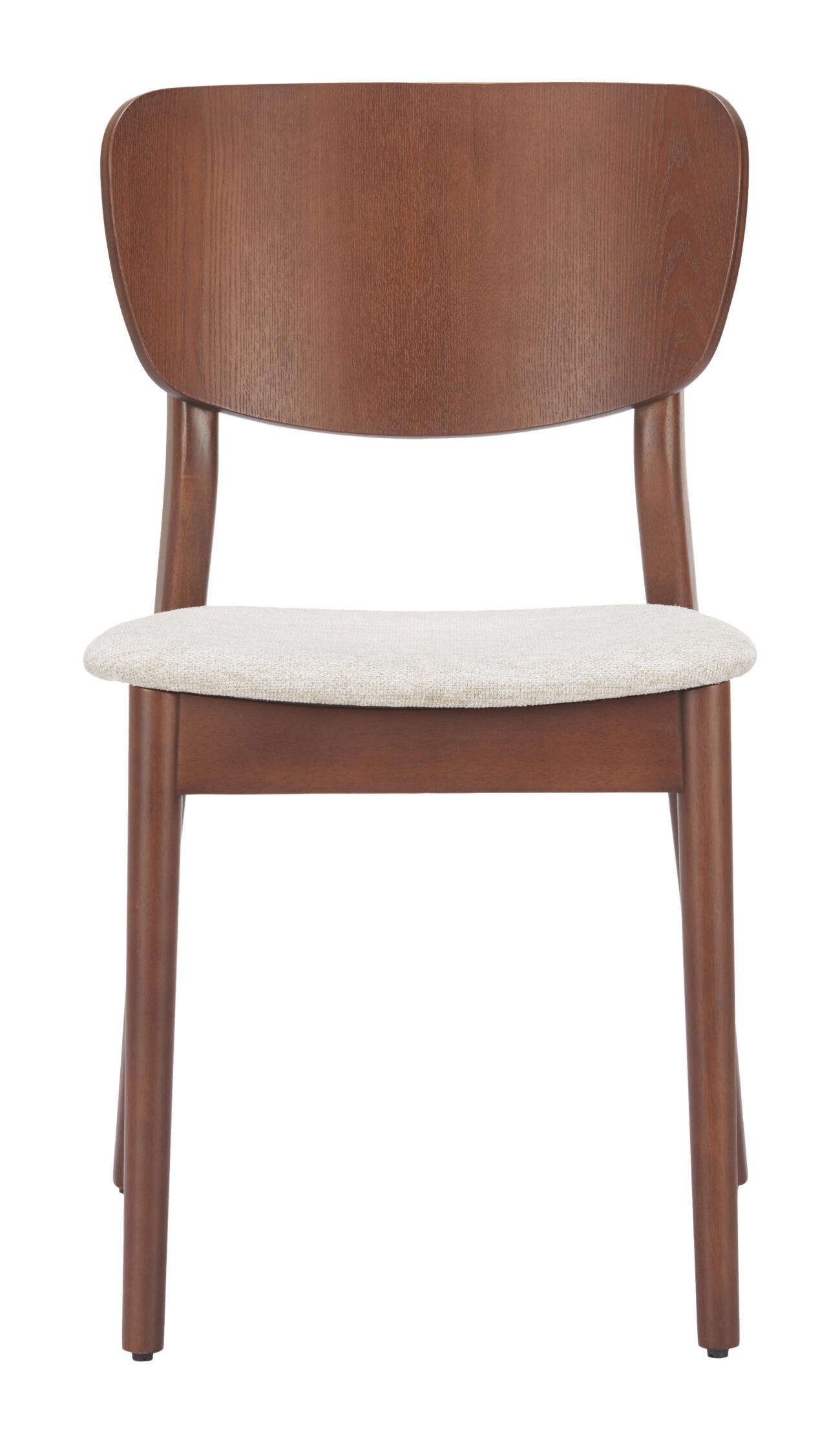 Kellua Dining Chair (Set of 2) Beige & Walnut - Image 3
