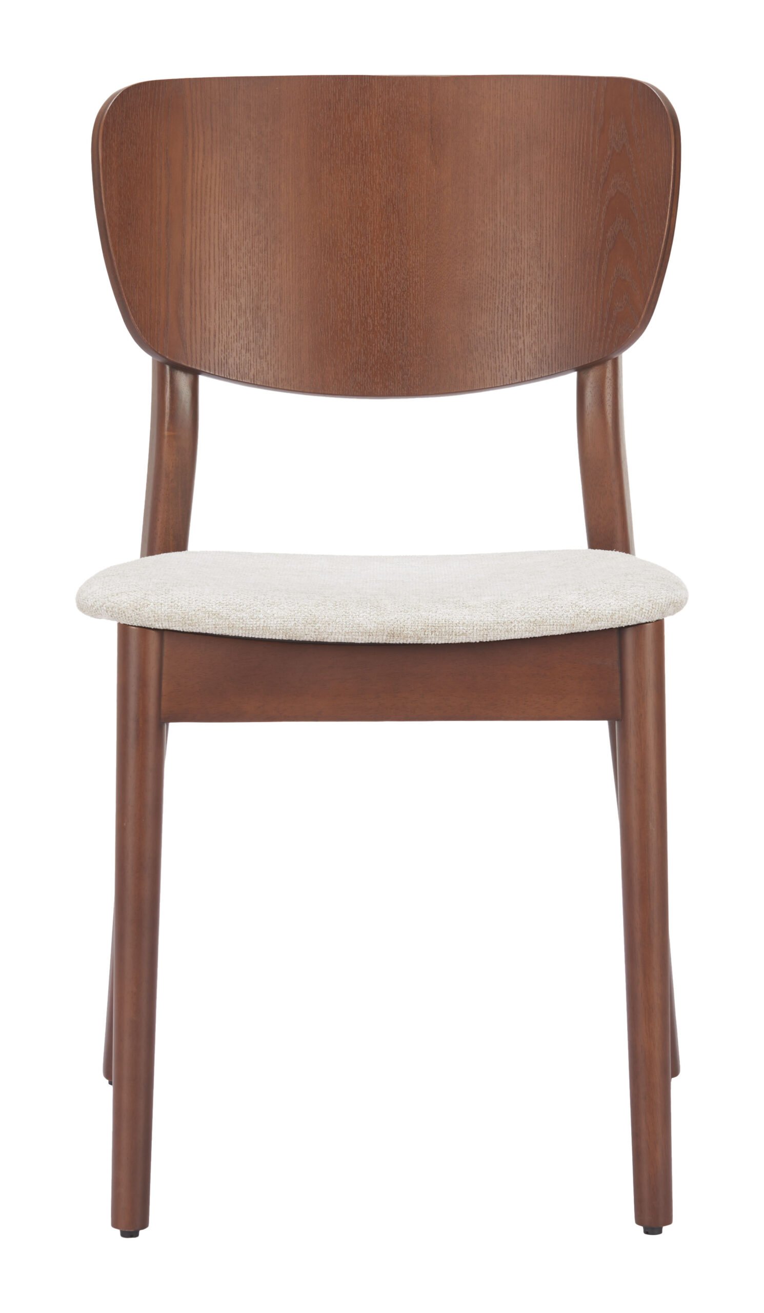 Kellua Dining Chair (Set of 2) Beige & Walnut - Image 3