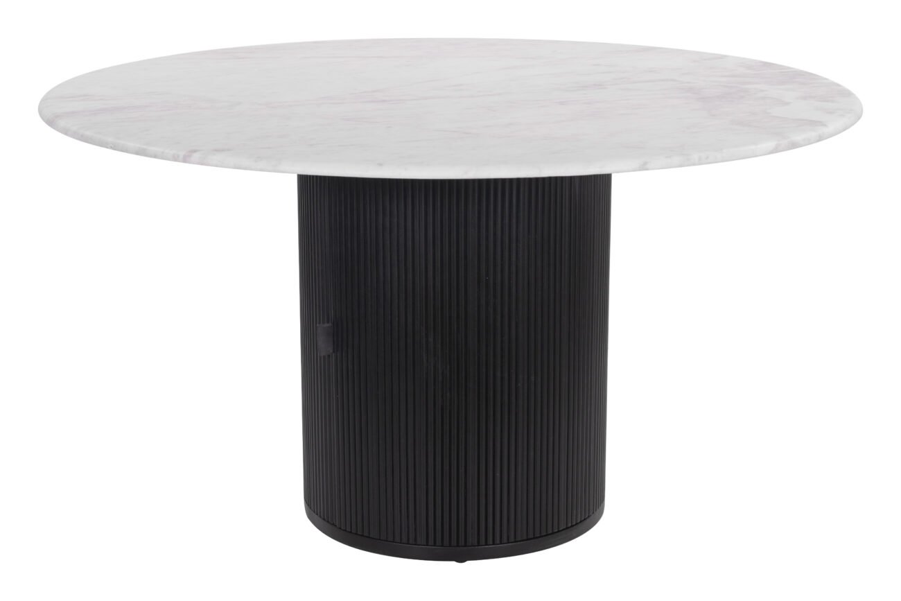 Izola Dining Table White & Black - Image 3