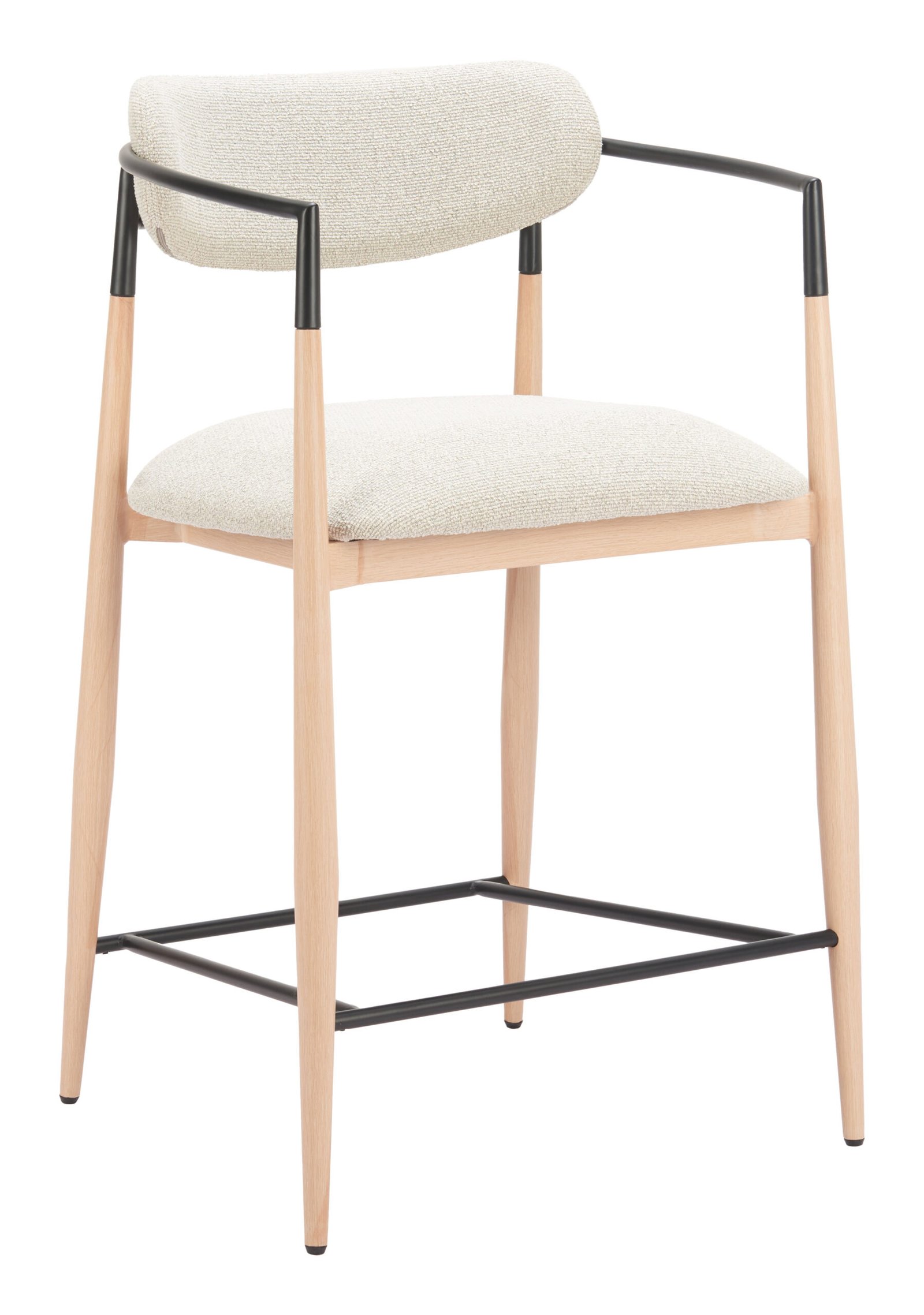 Equinox Counter Stool Oyster Gray & Natural - Image 6